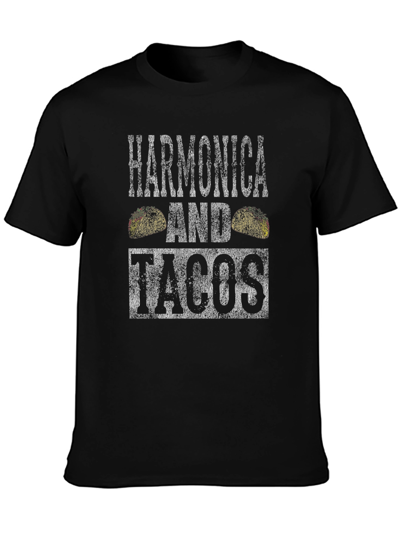 Harmonica and Tacos Graphic Tee