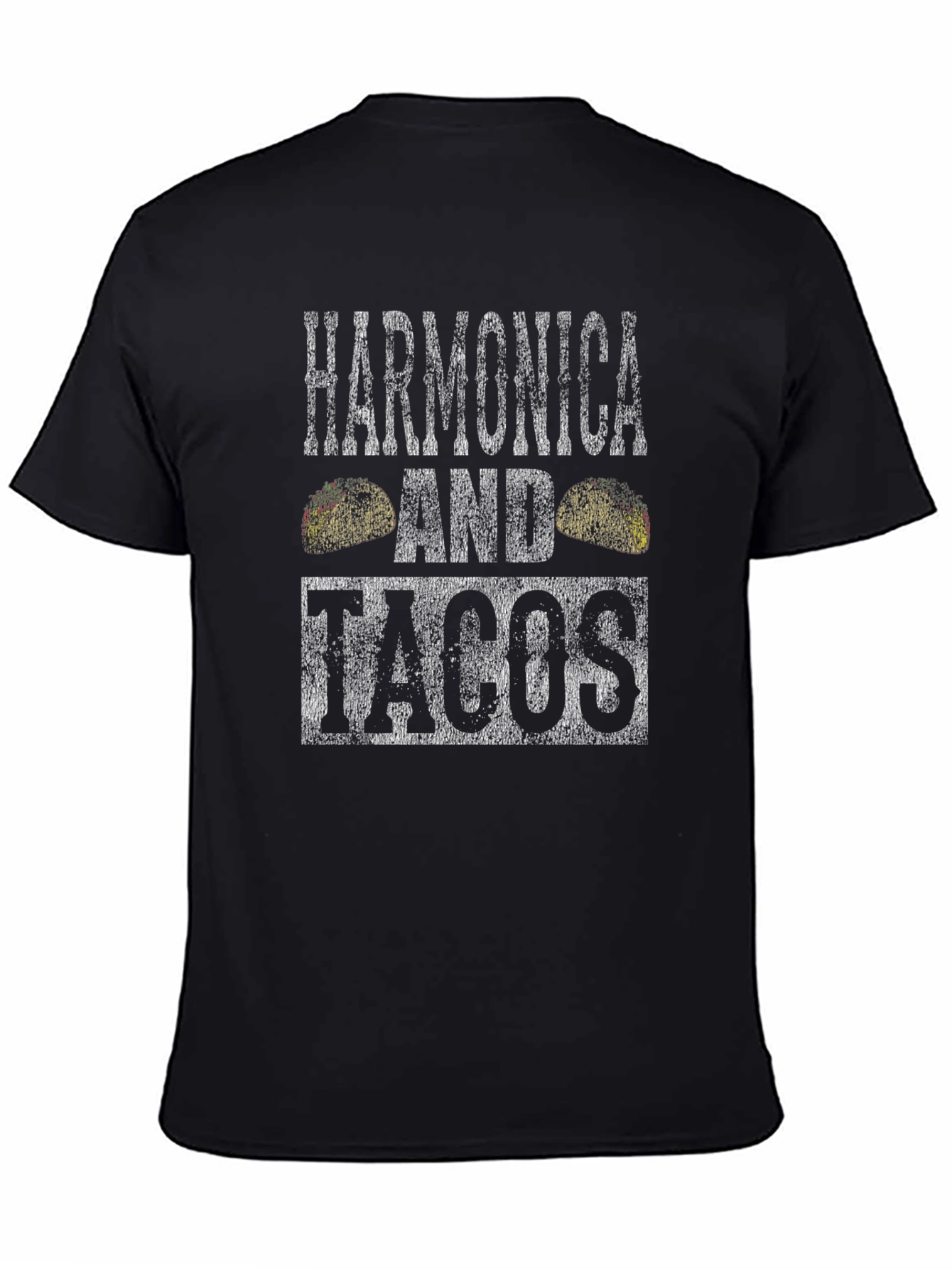Harmonica and Tacos Graphic Tee