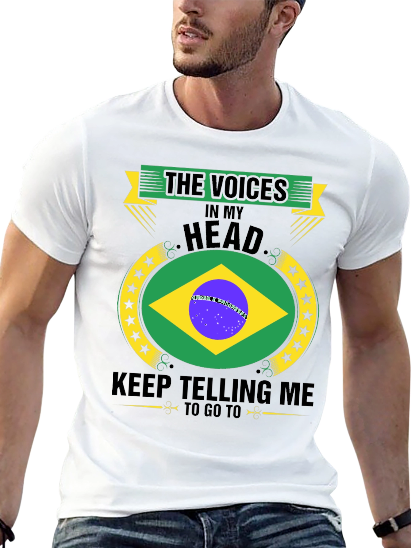 Brazil Travel T-Shirt: Voices In My Head