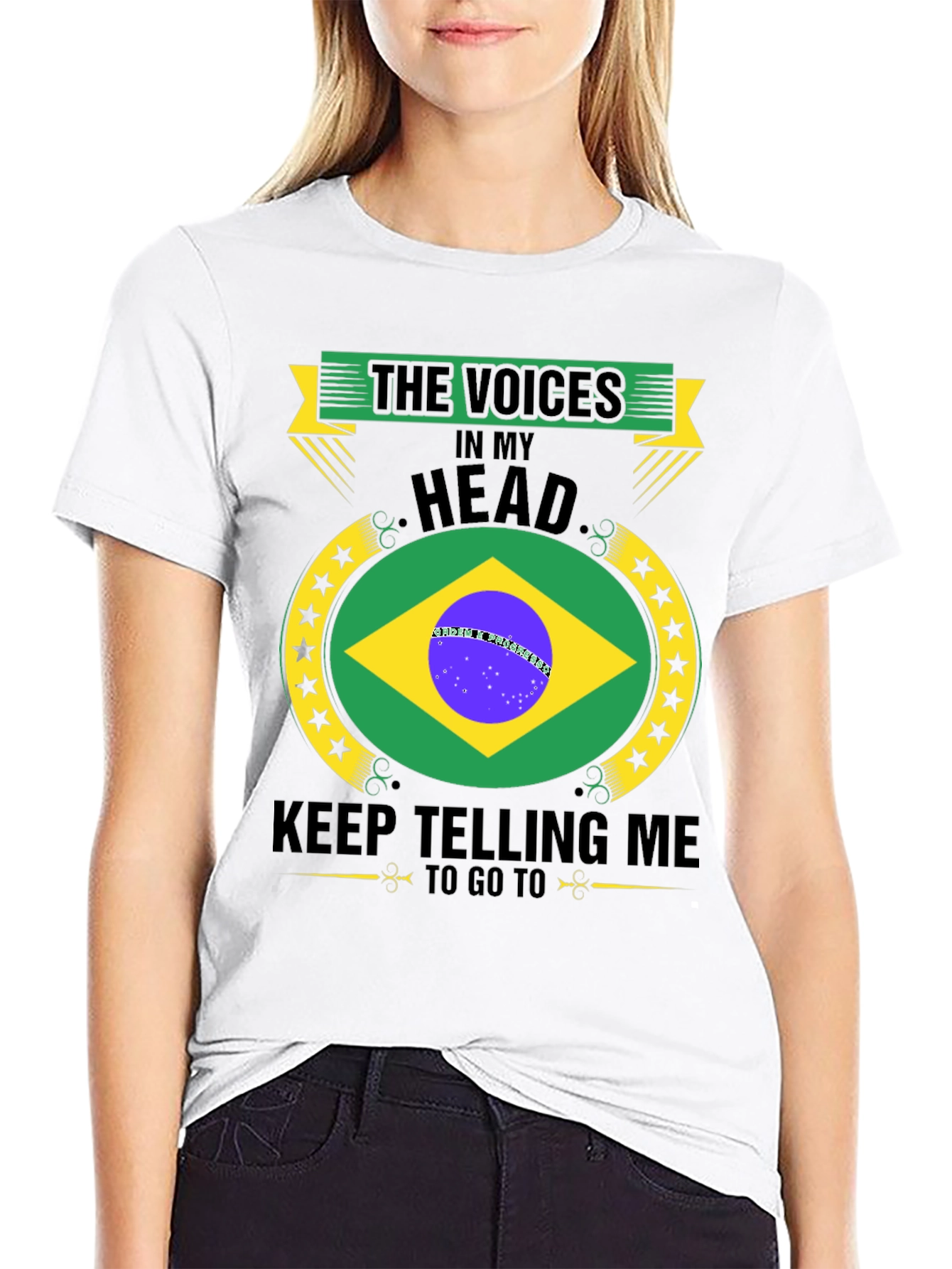 Brazil Travel T-Shirt: Voices In My Head
