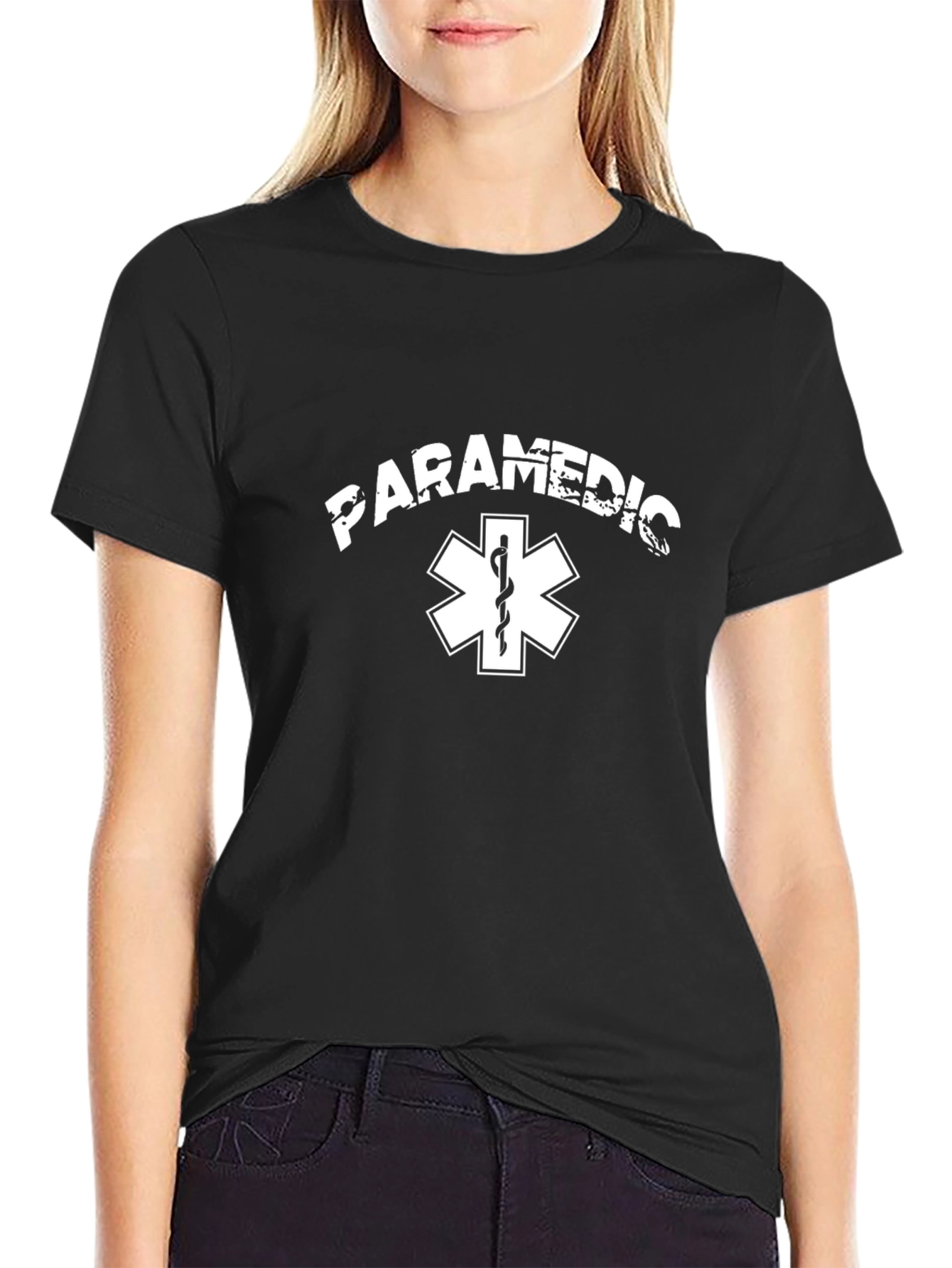 Paramedic Star of Life Black T-Shirt