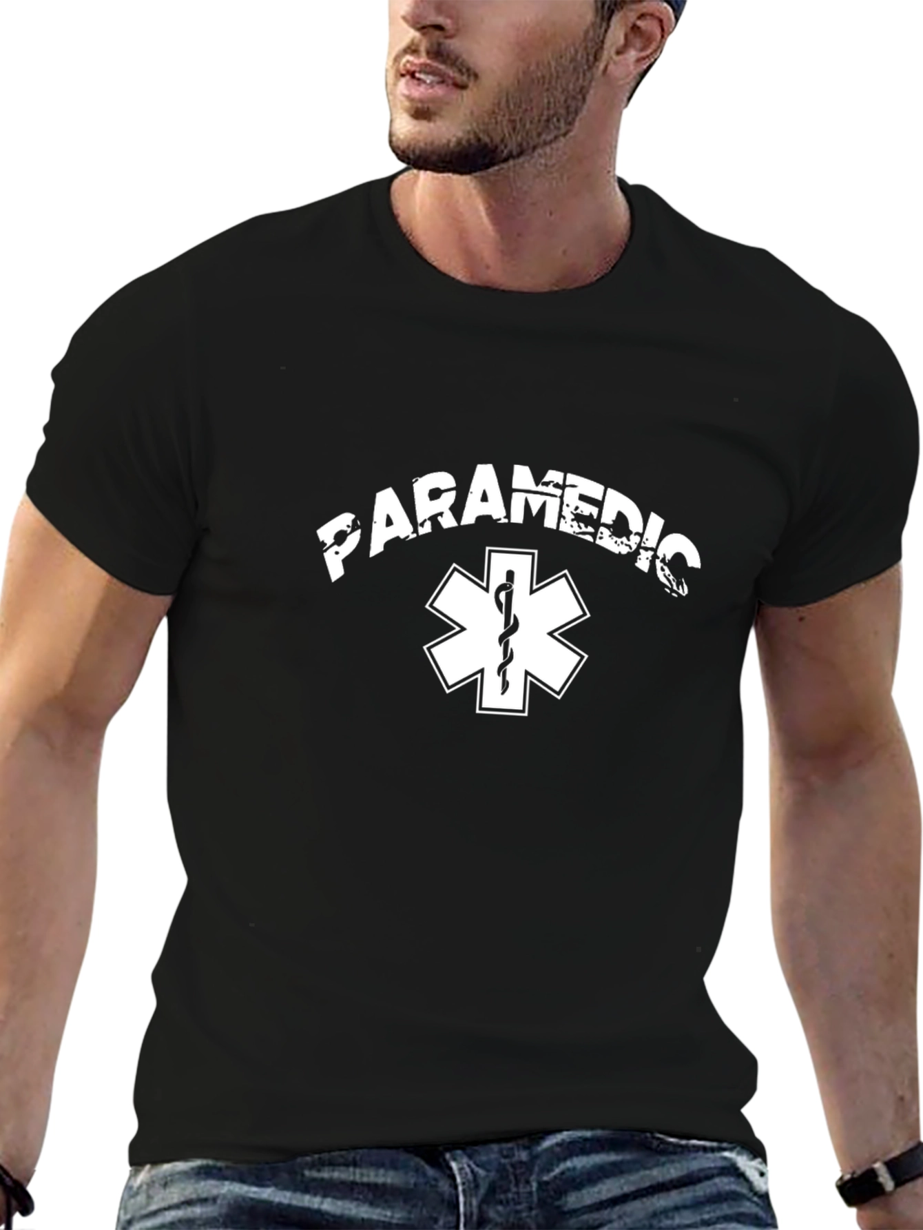 Paramedic Star of Life Black T-Shirt