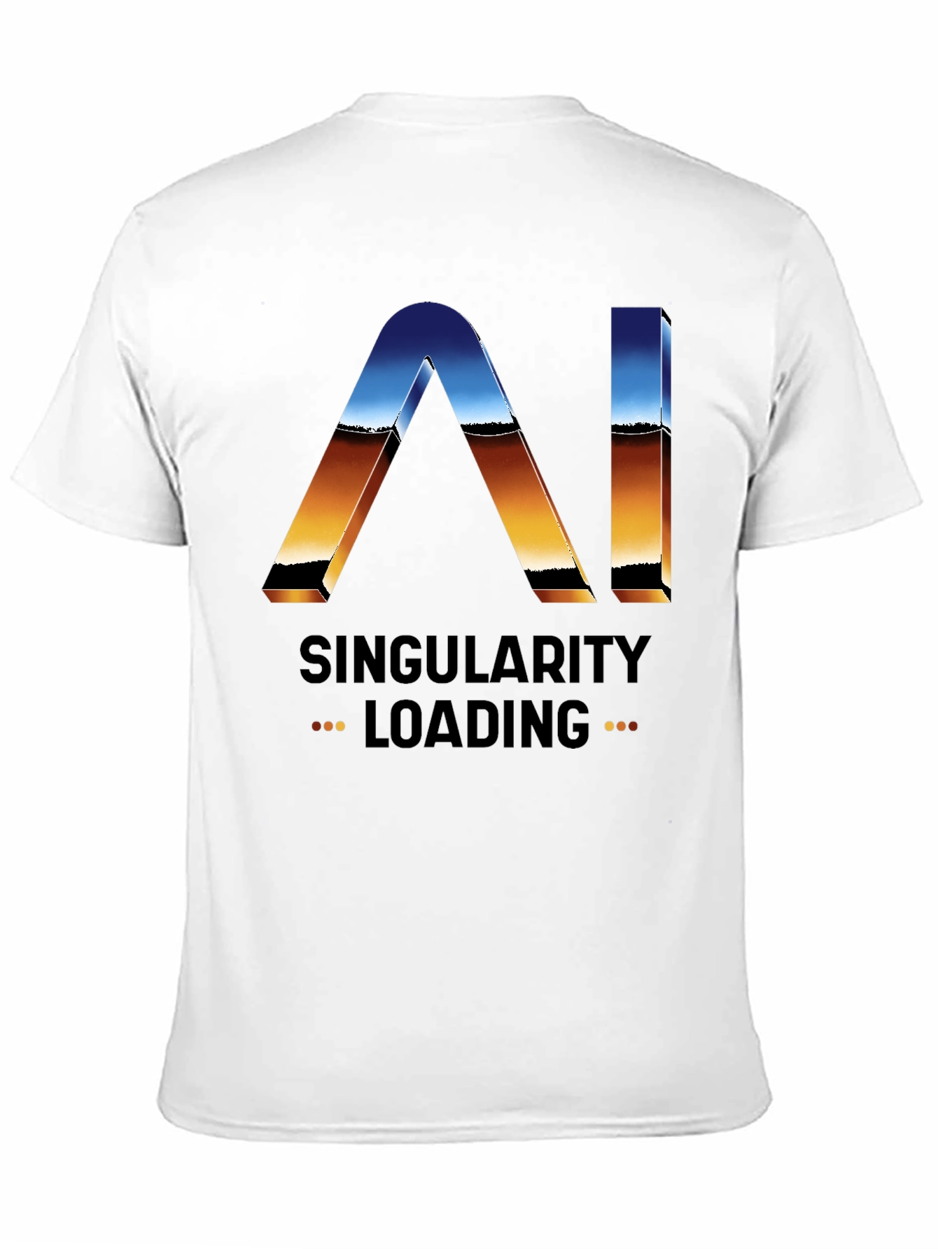 AI Singularity Loading T-Shirt - Future Tech Style