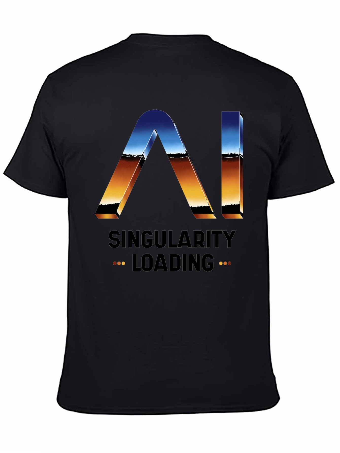 AI Singularity Loading T-Shirt - Future Tech Style