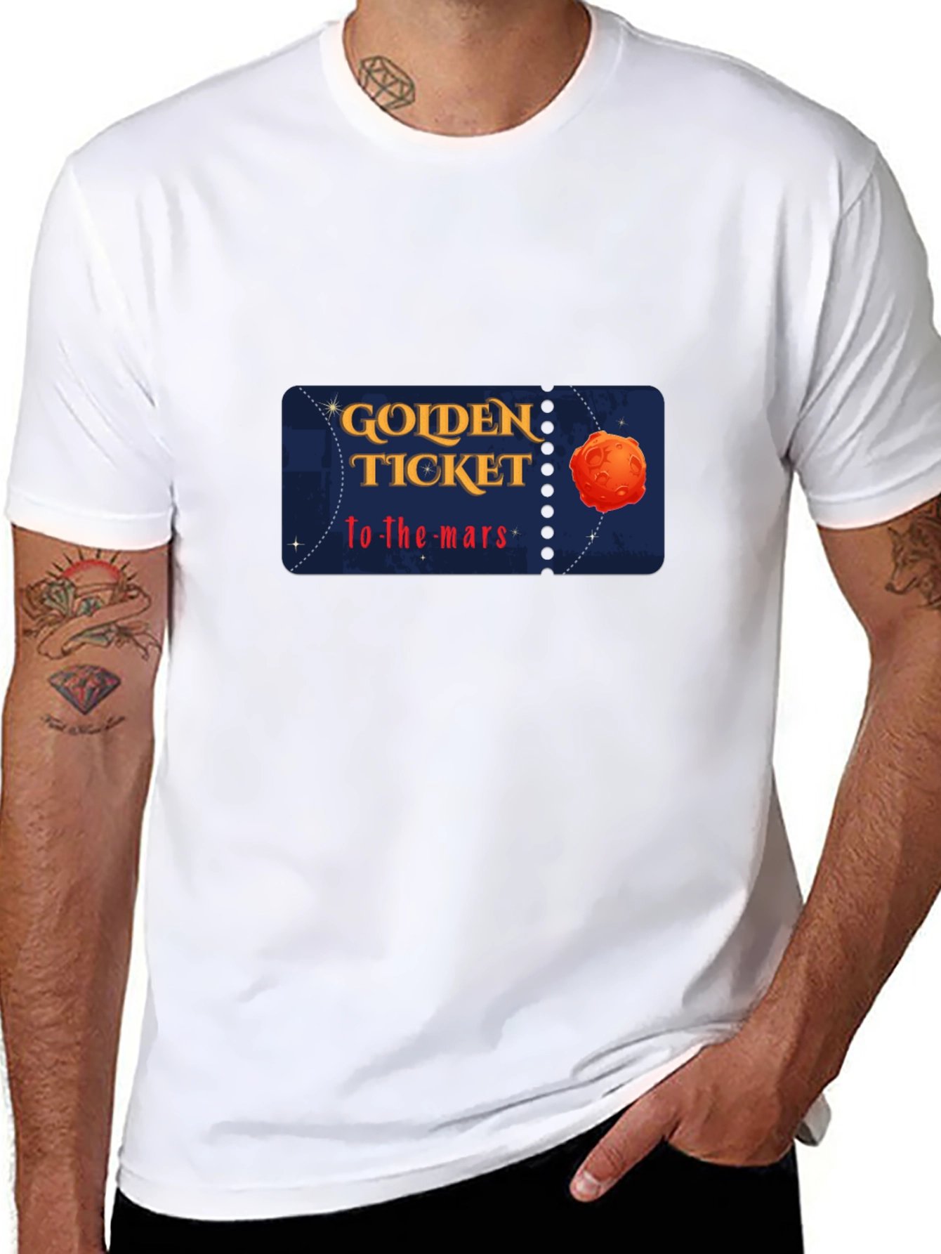 Golden Ticket to Mars T-Shirt