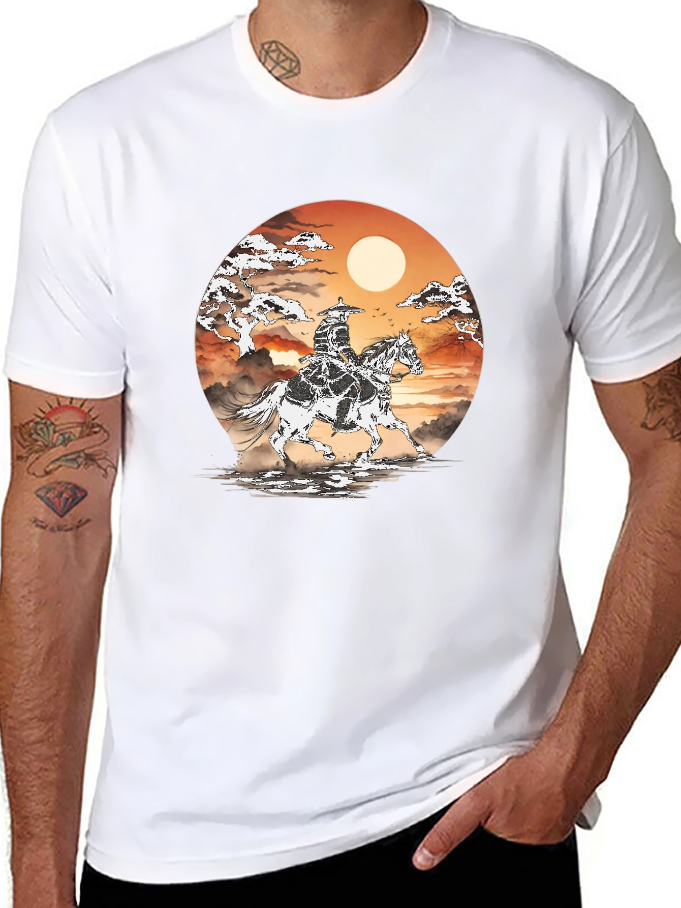 Samurai Horse Rider Graphic T-Shirt