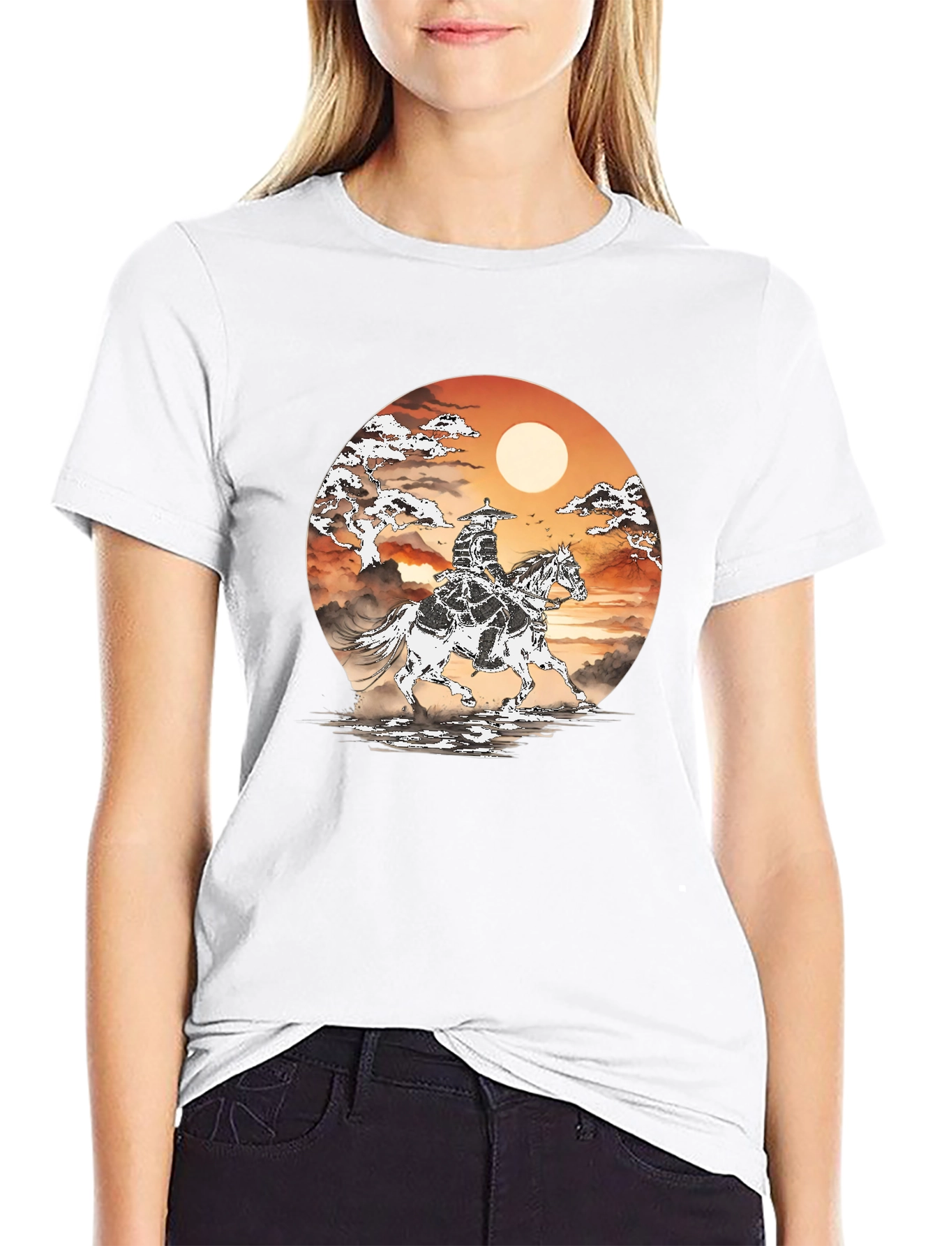 Samurai Horse Rider Graphic T-Shirt
