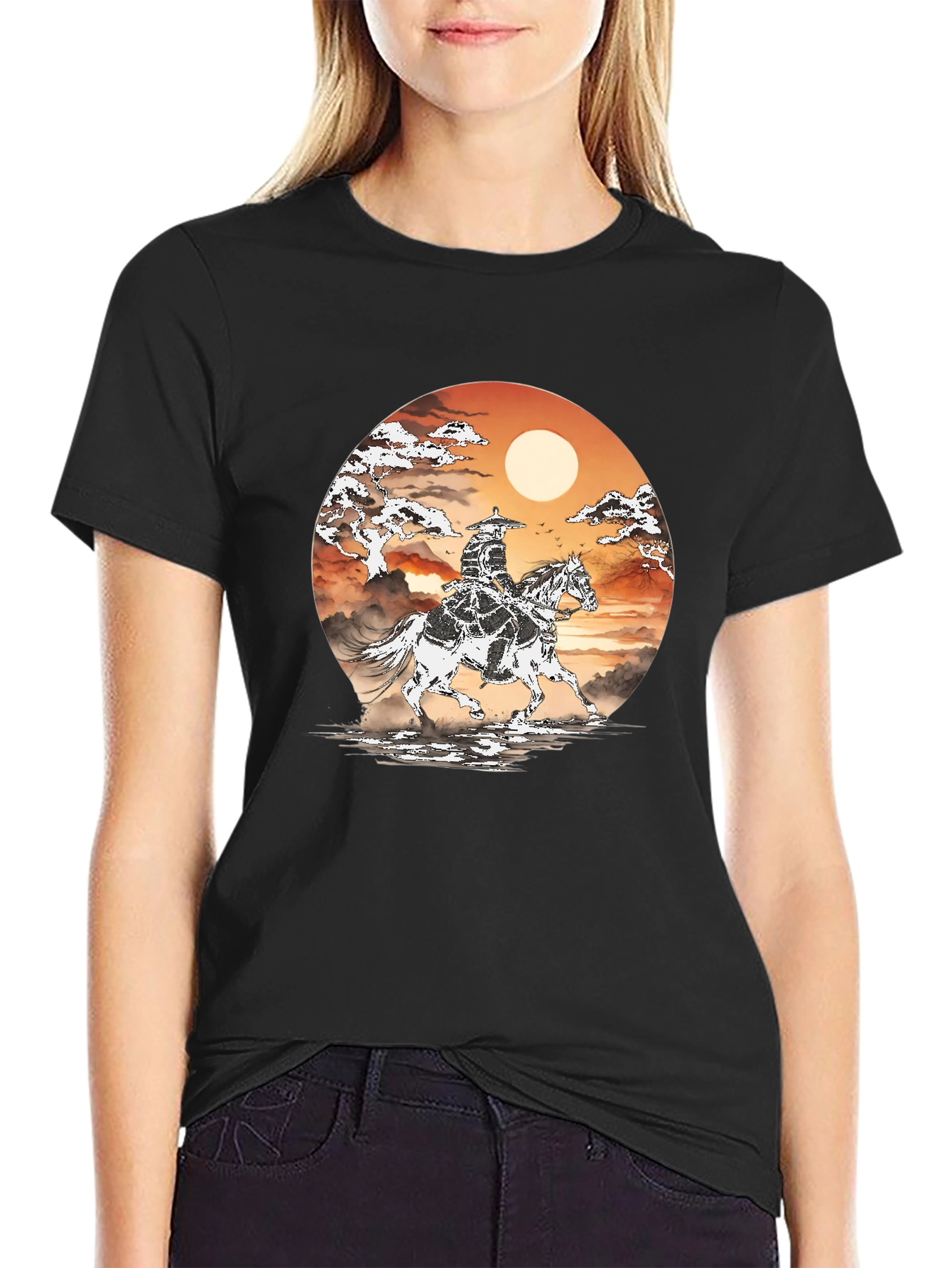 Samurai Horse Rider Graphic T-Shirt