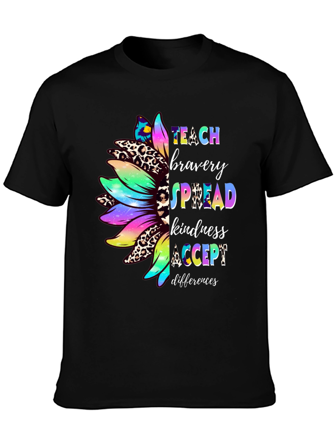 Teach Bravery Sunflower Graphic Tee