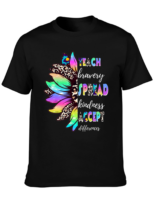 Teach Bravery Sunflower Graphic Tee
