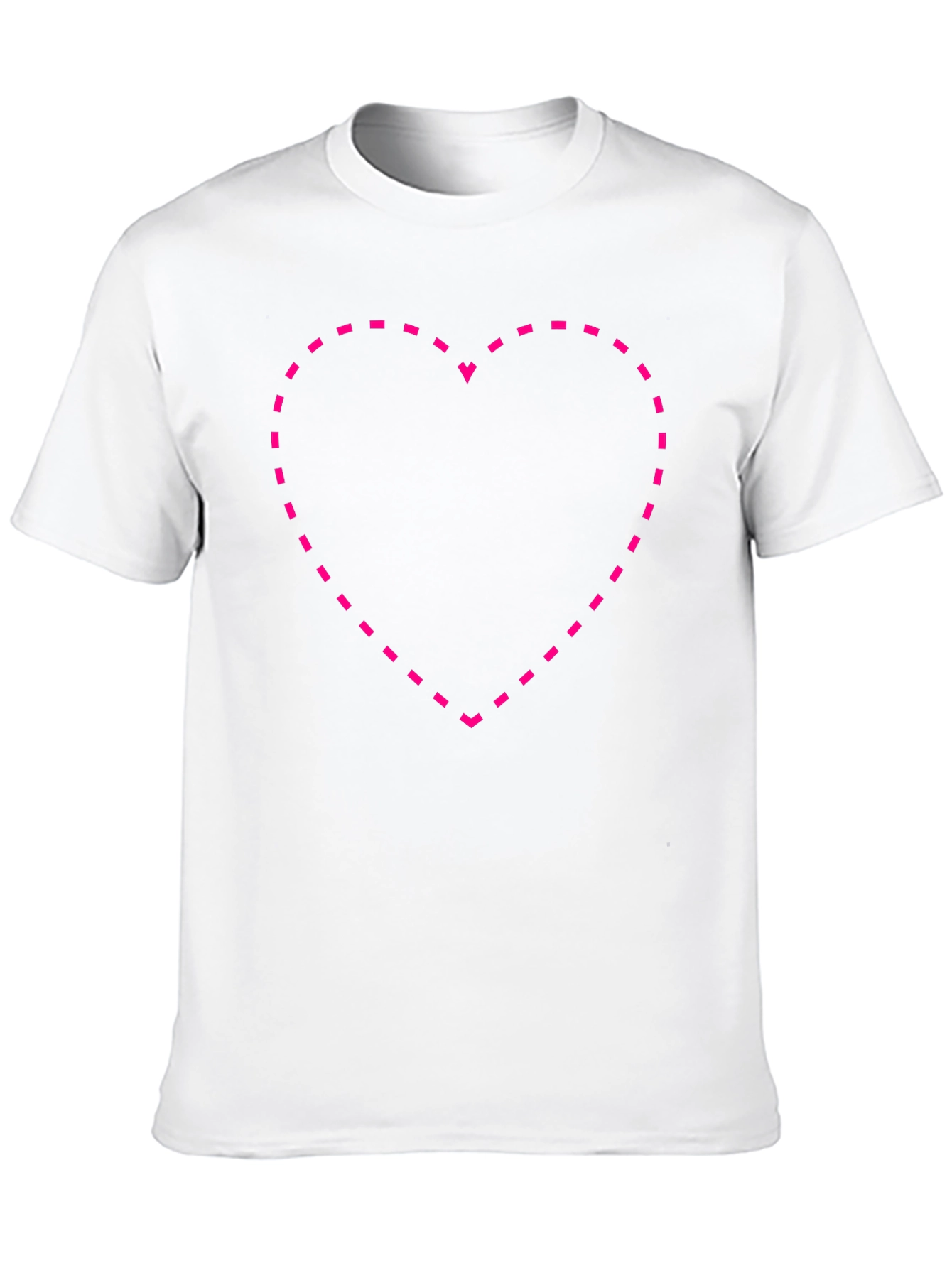 Dotted Heart Tee - Stylish Graphic T-Shirt