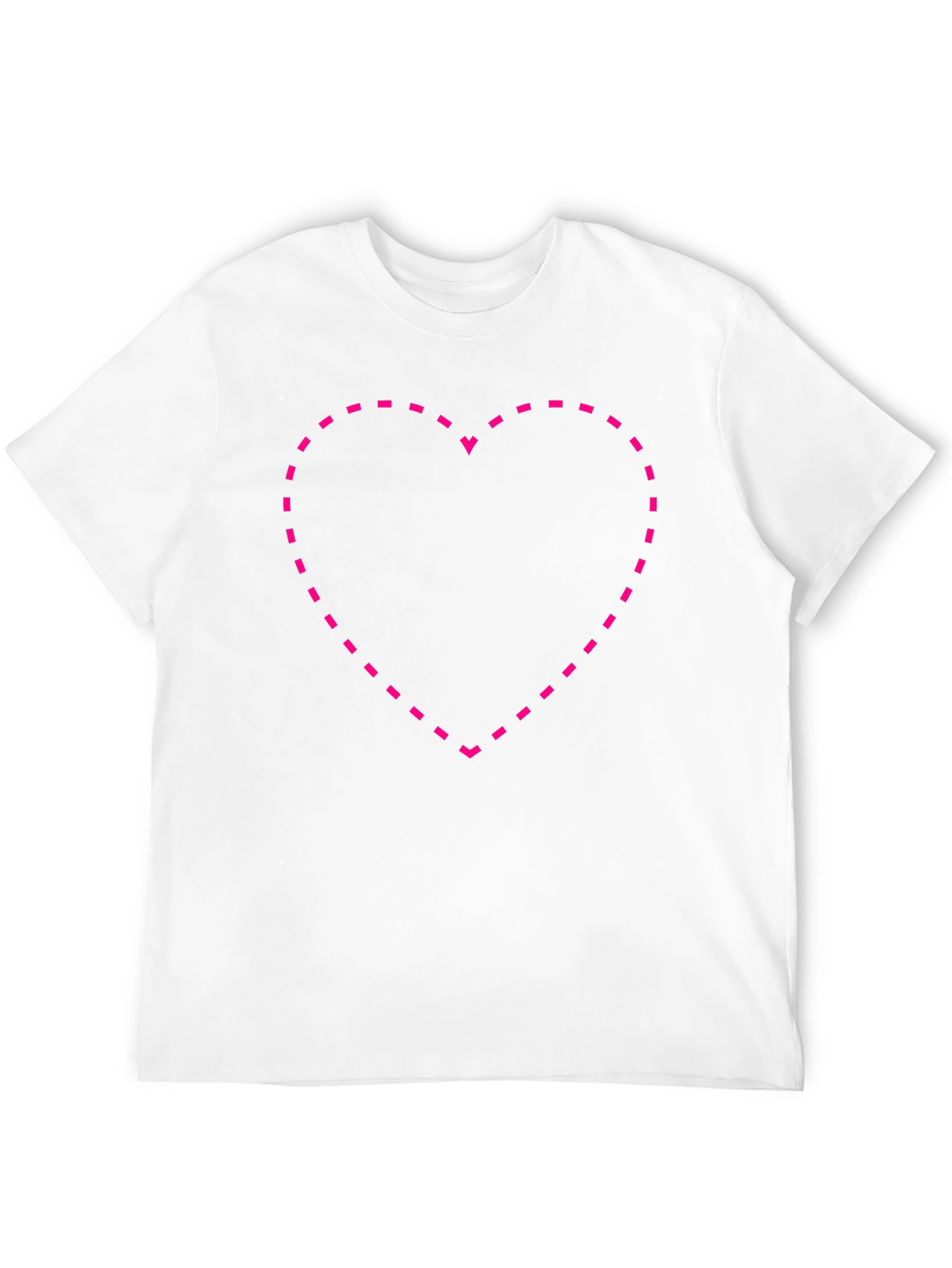 Dotted Heart Tee - Stylish Graphic T-Shirt