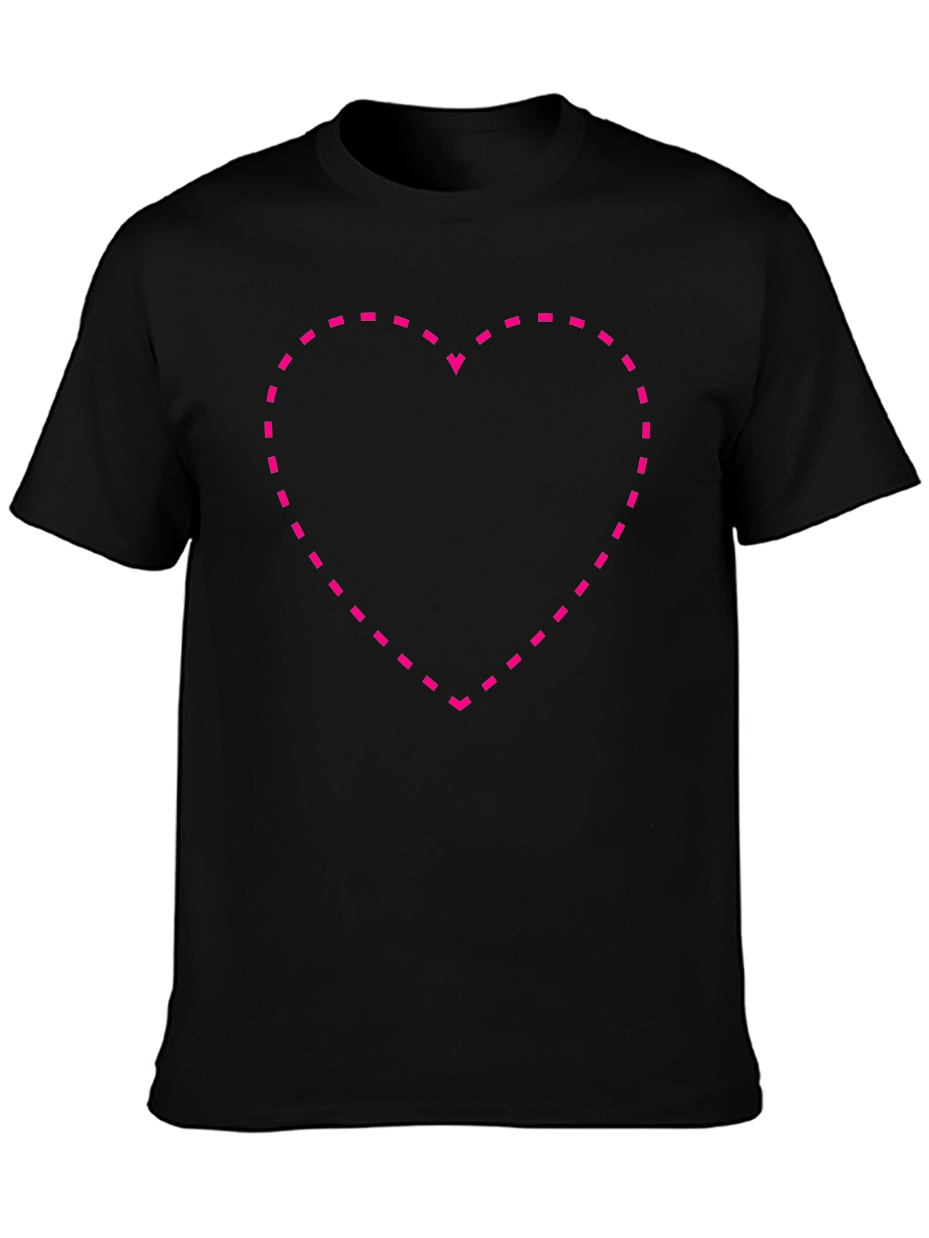 Dotted Heart Tee - Stylish Graphic T-Shirt