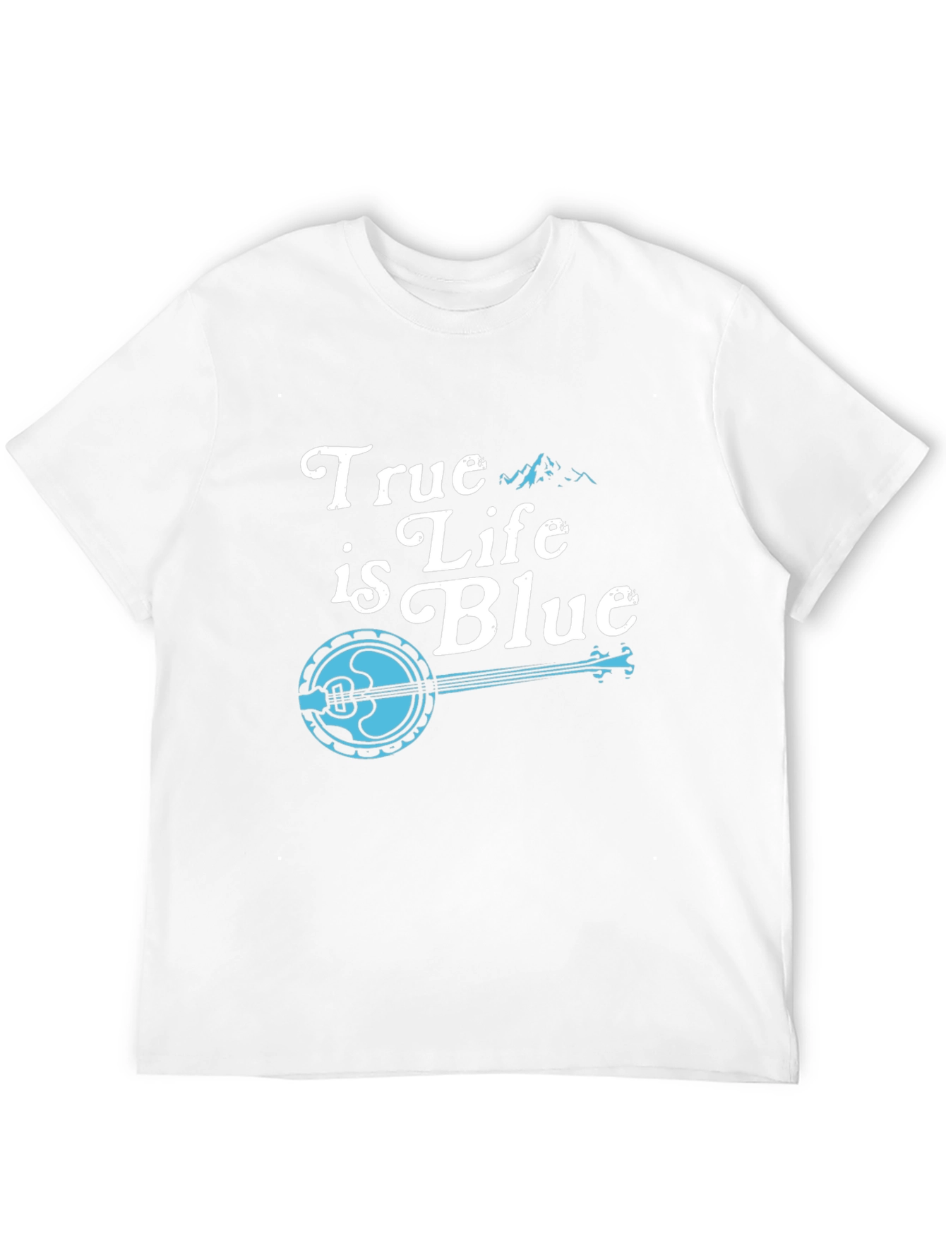 True Life is Blue Black Graphic Tee