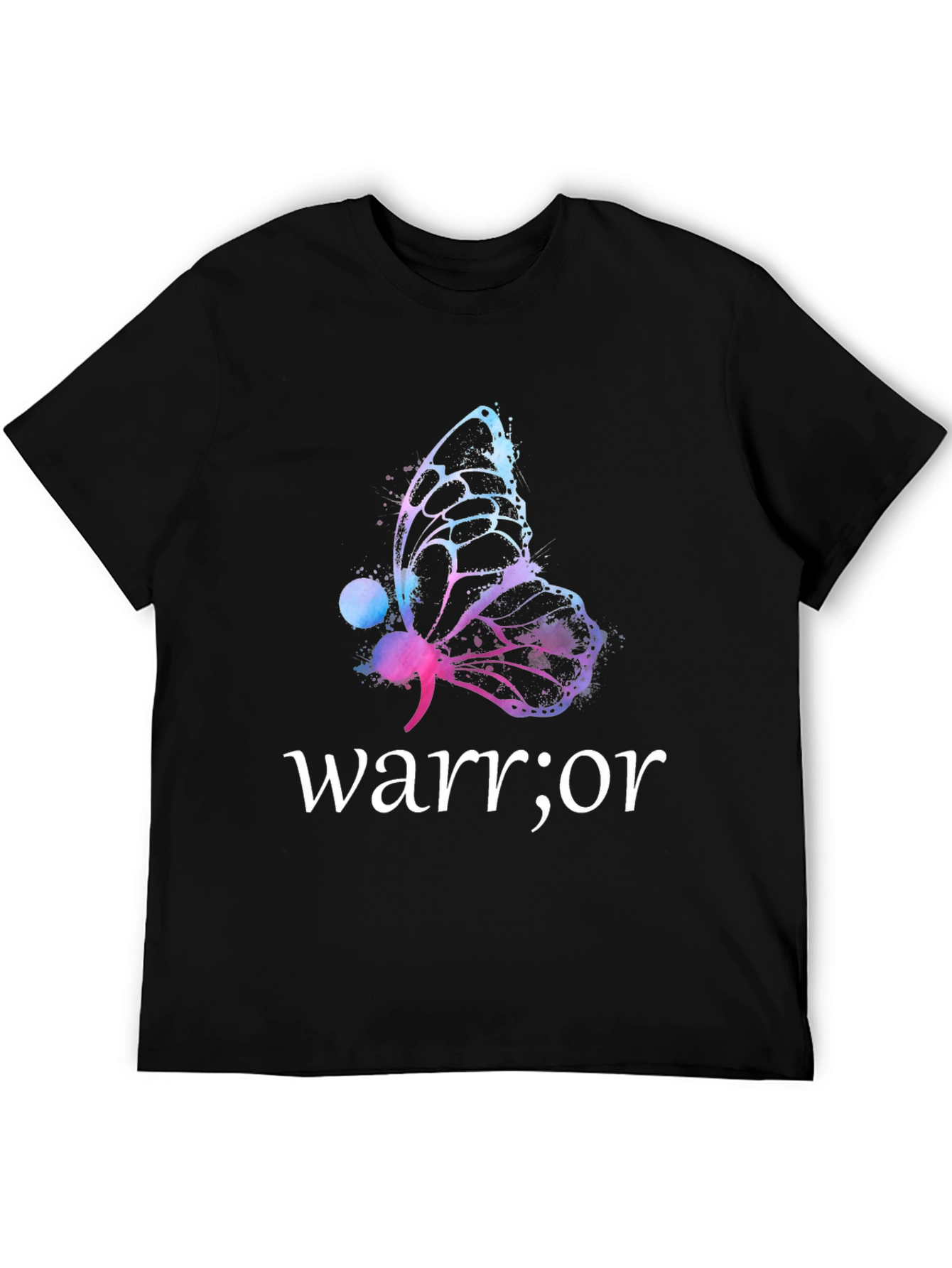 Warrior Butterfly Graphic T-Shirt - Motivational Tee