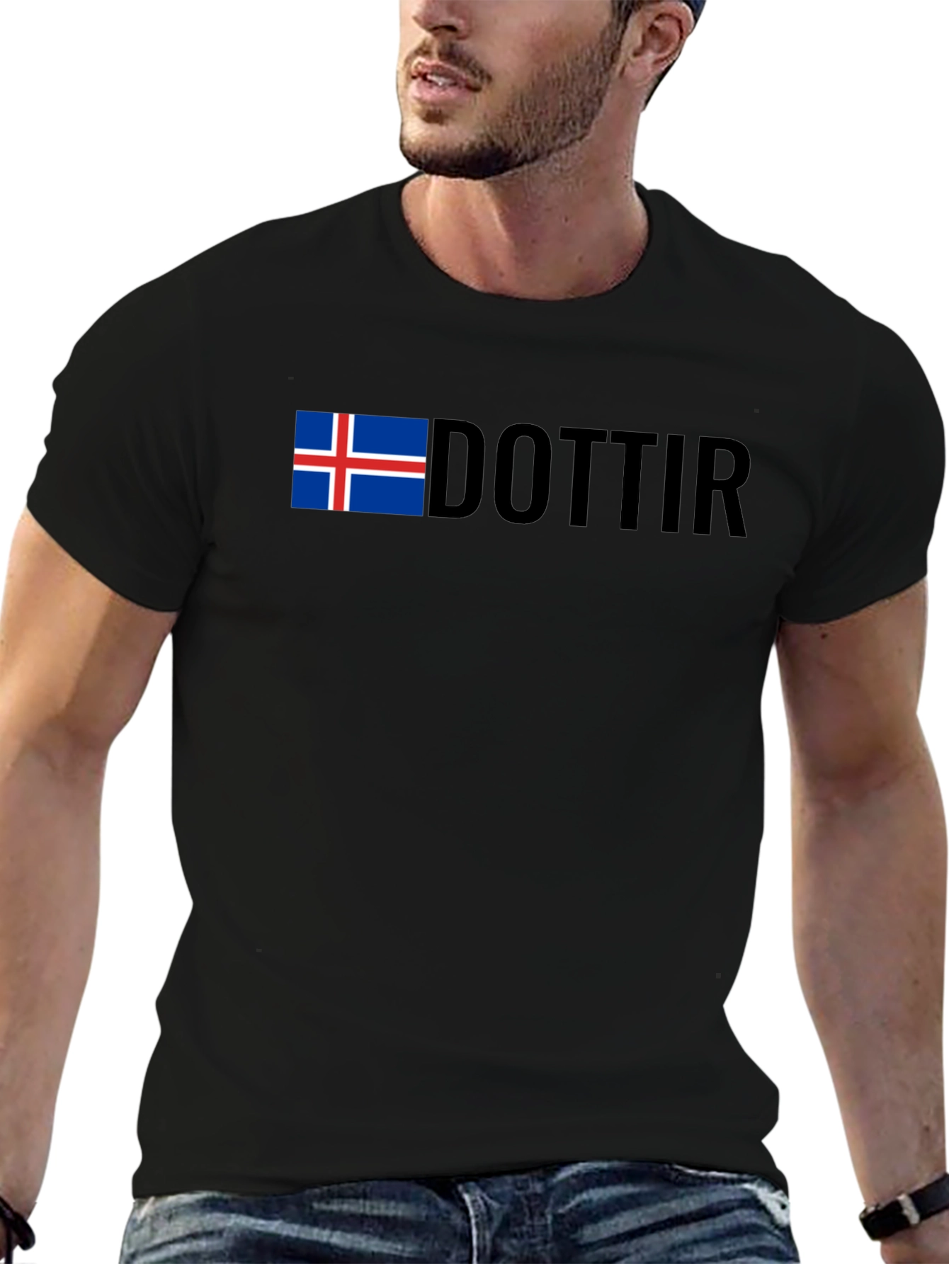 Icelandic Dottir T-Shirt - Black Pride Tee