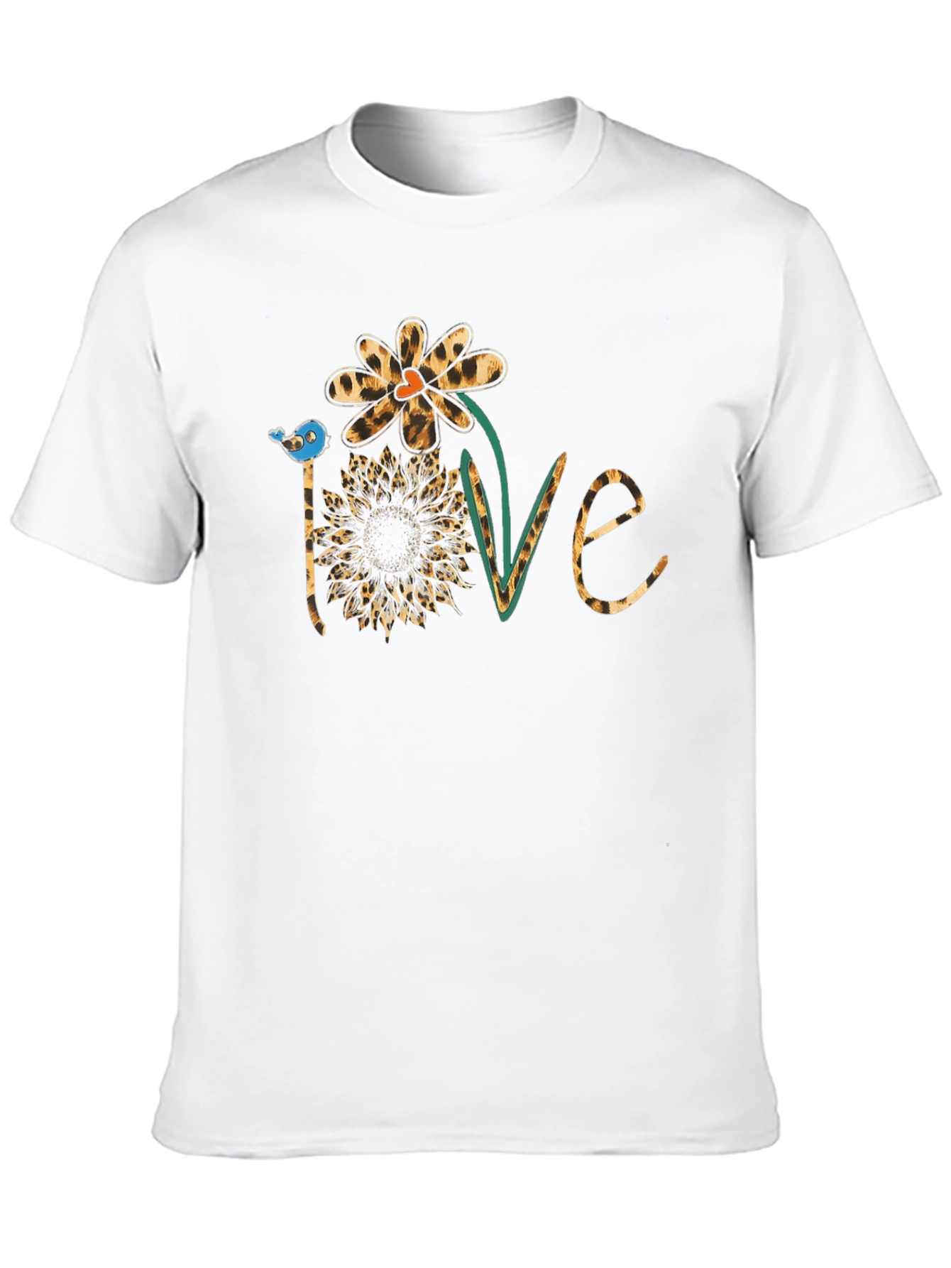 Floral Love Graphic Tee - Black