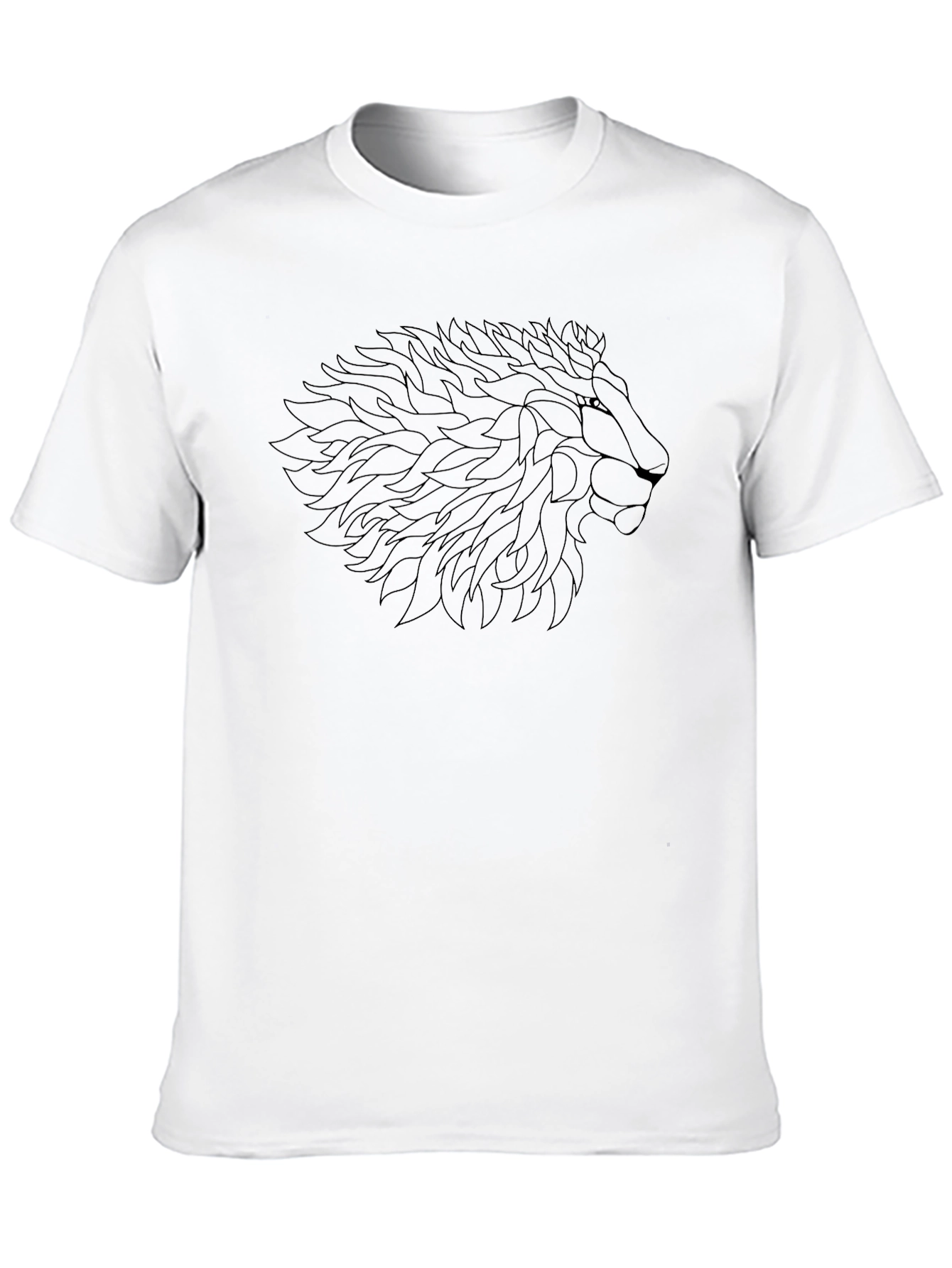 Lion Graphic Black T-Shirt - Stylish Mens Tee