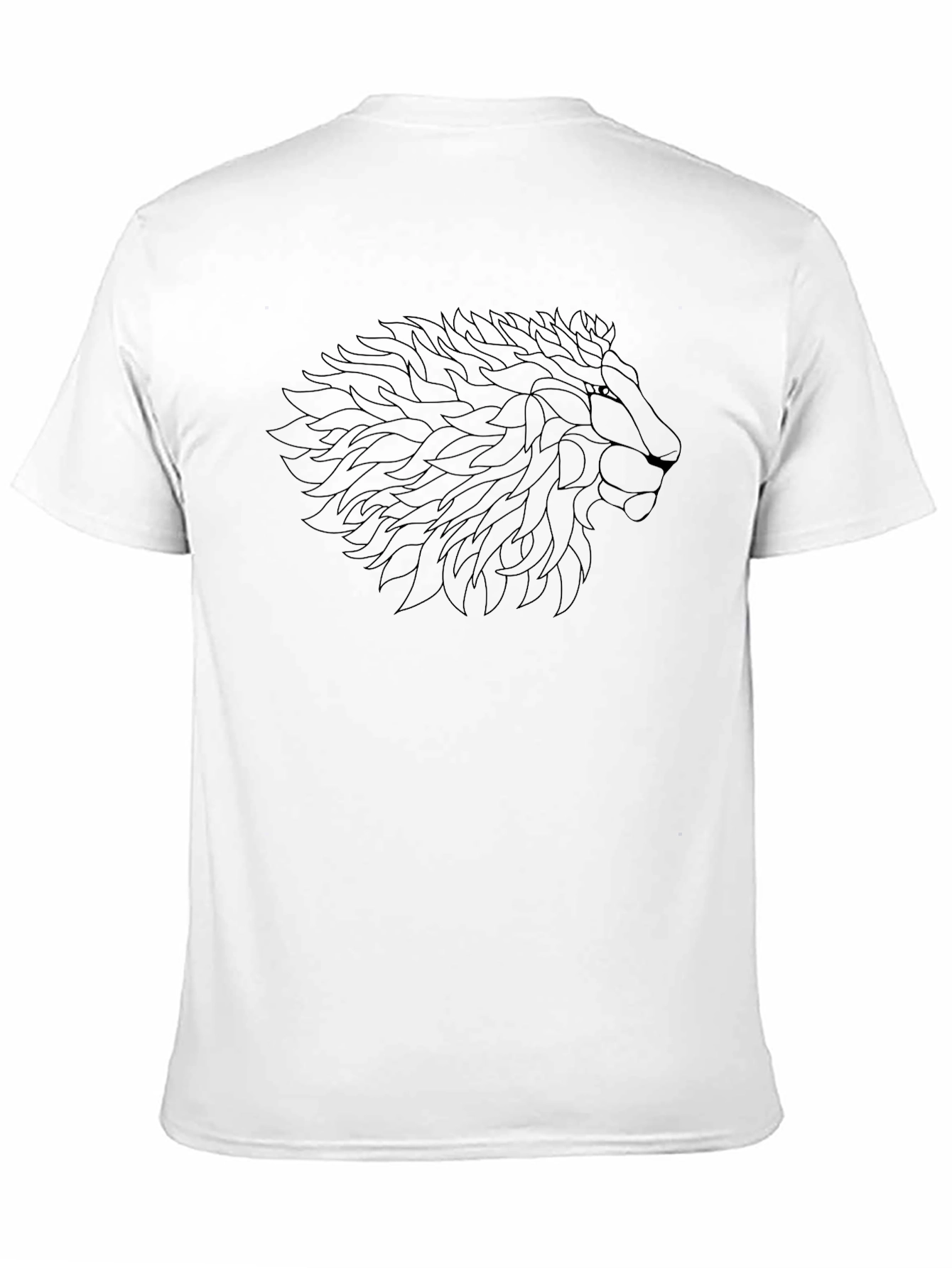 Lion Graphic Black T-Shirt - Stylish Mens Tee