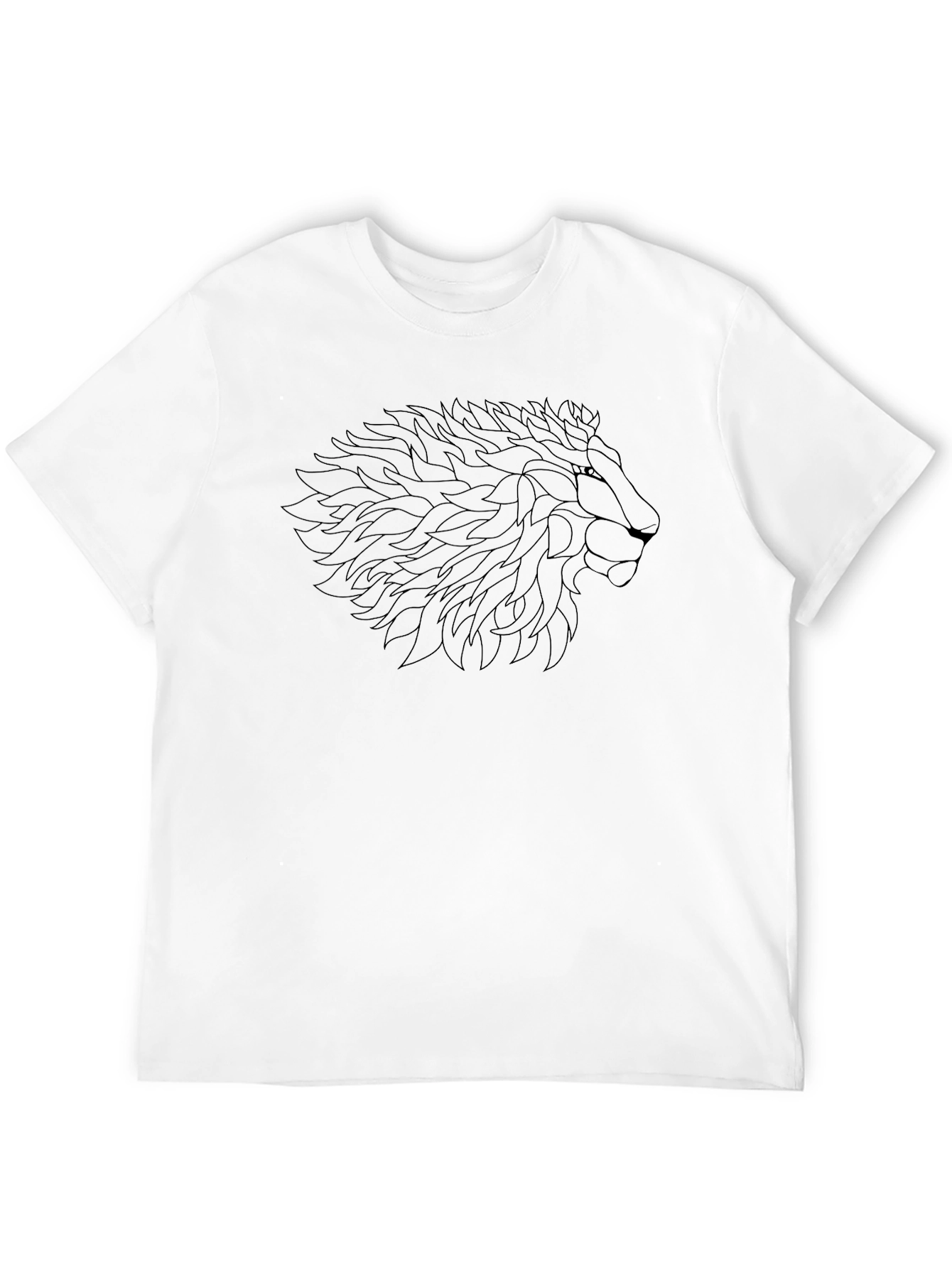 Lion Graphic Black T-Shirt - Stylish Mens Tee