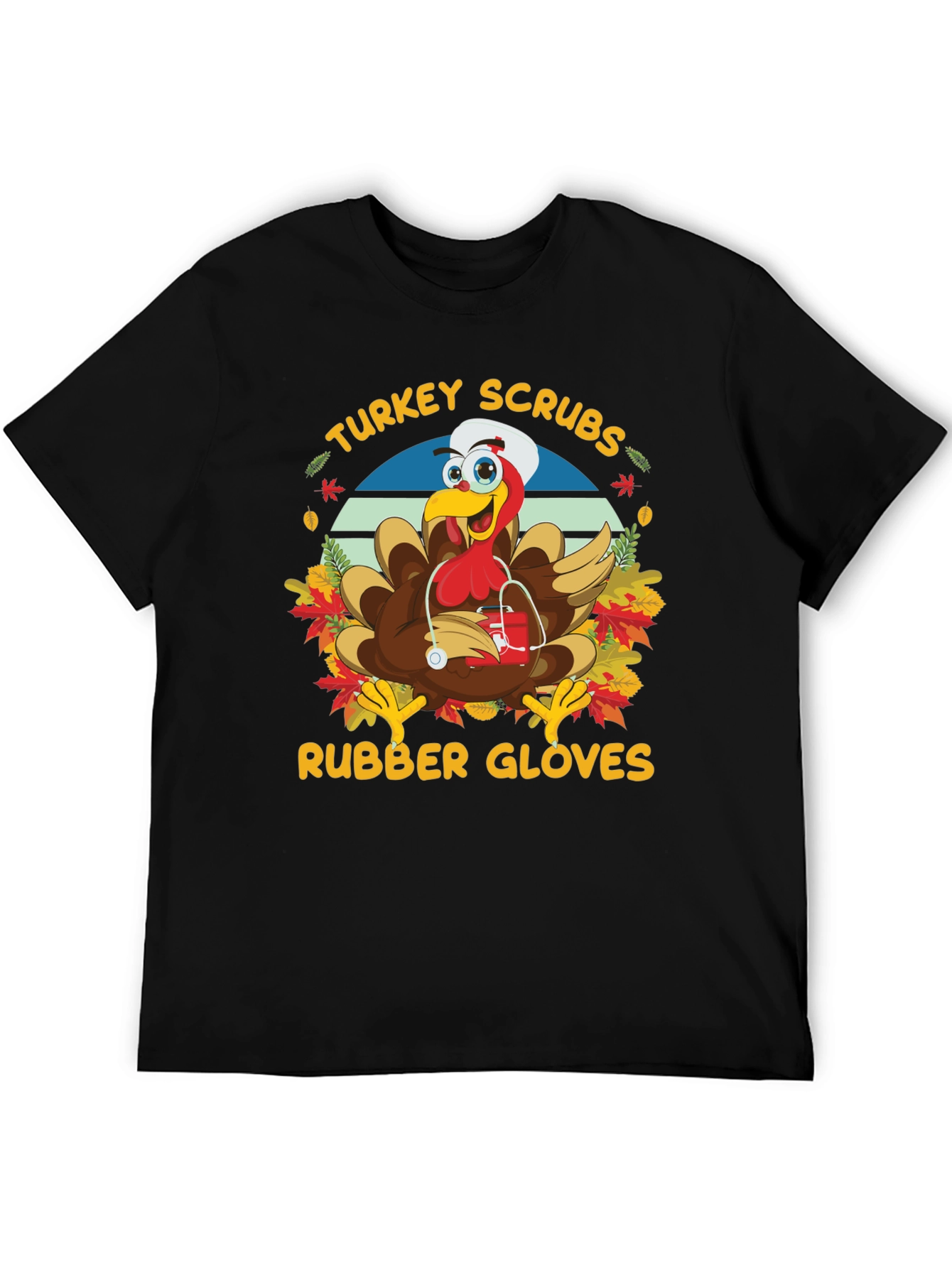 Turkey Scrubs Rubber Gloves T-Shirt