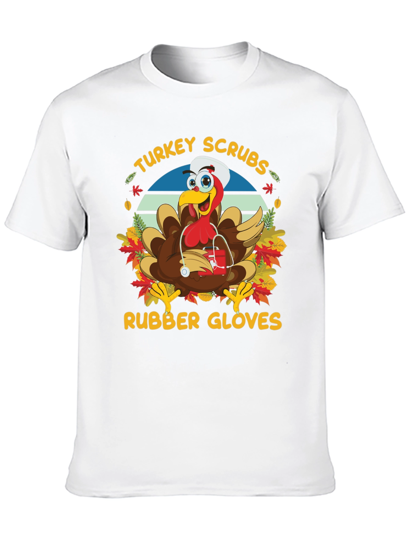 Turkey Scrubs Rubber Gloves T-Shirt