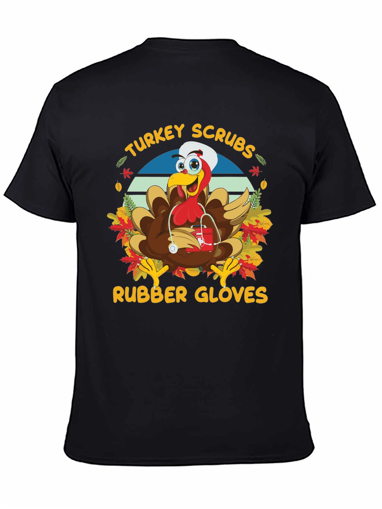 Turkey Scrubs Rubber Gloves T-Shirt