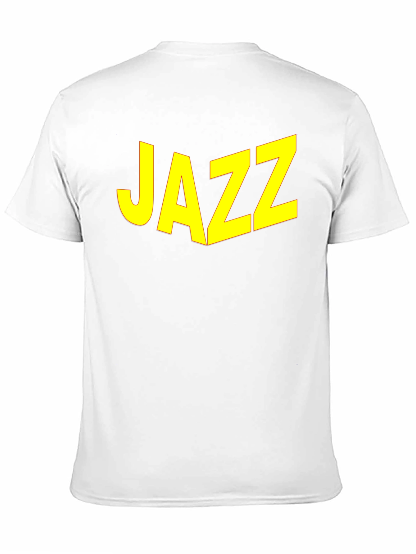 JAZZ Graphic Tee - Bold Yellow Print on Black