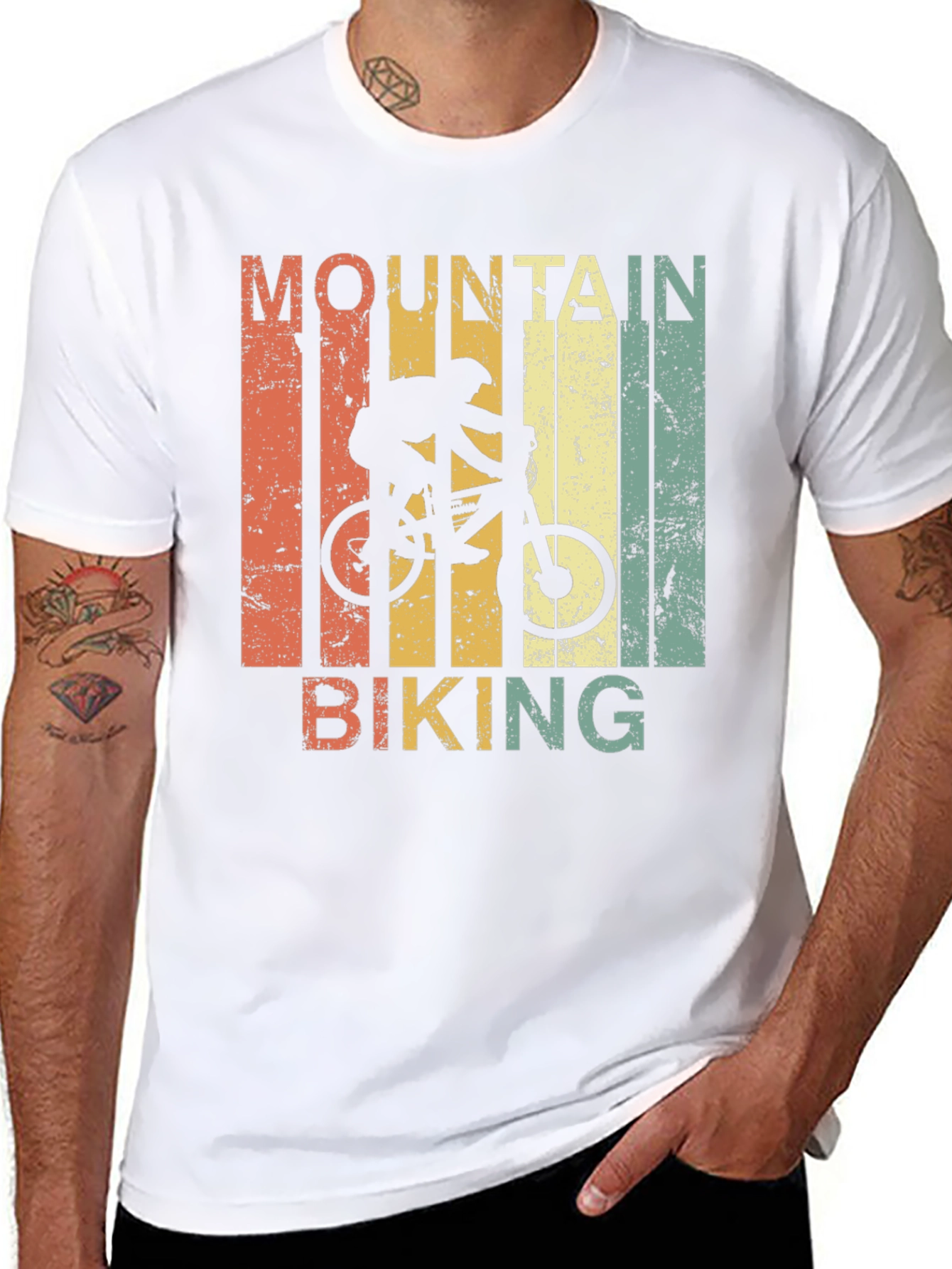 Mountain Biking Retro T-Shirt
