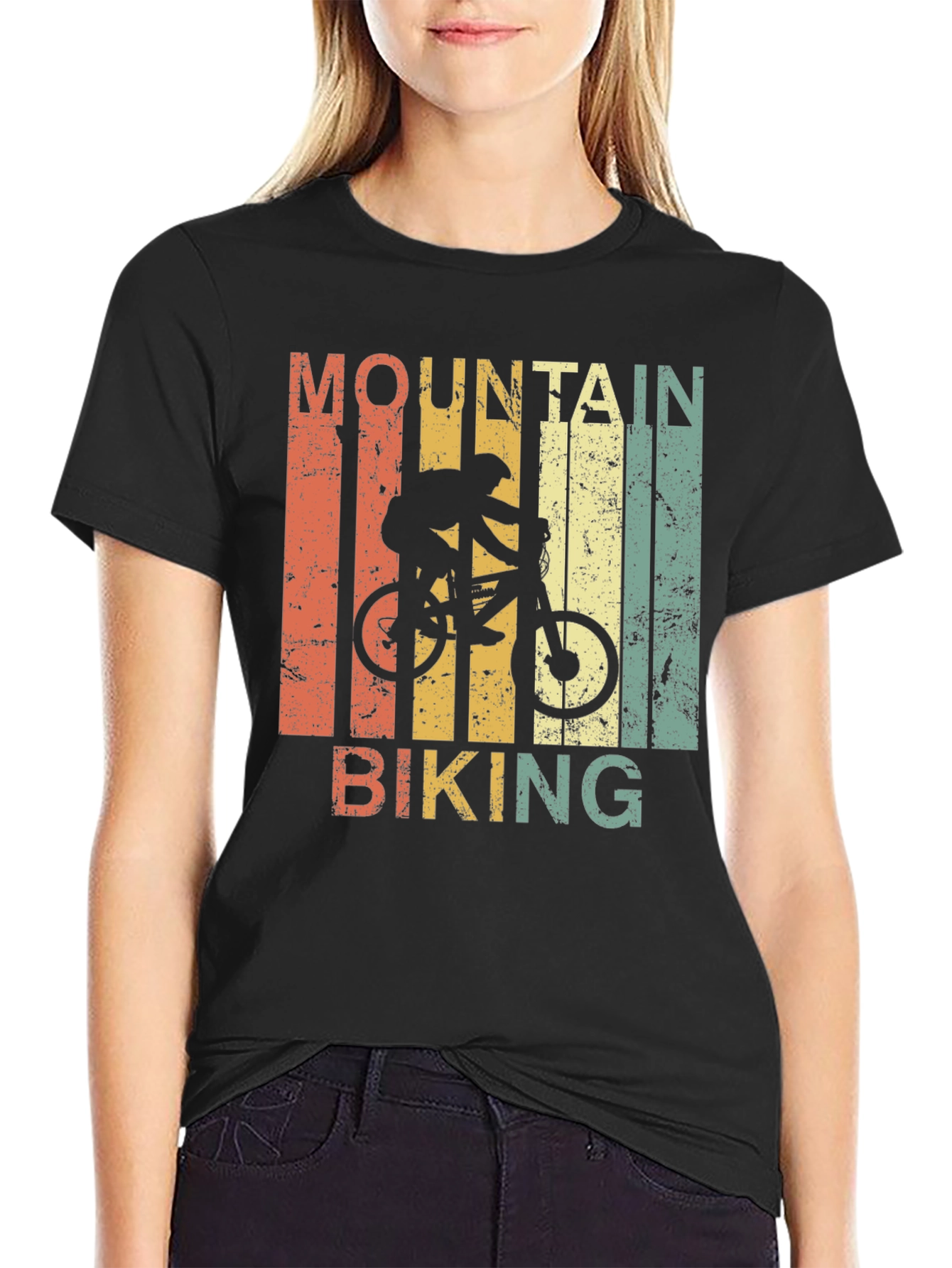 Mountain Biking Retro T-Shirt