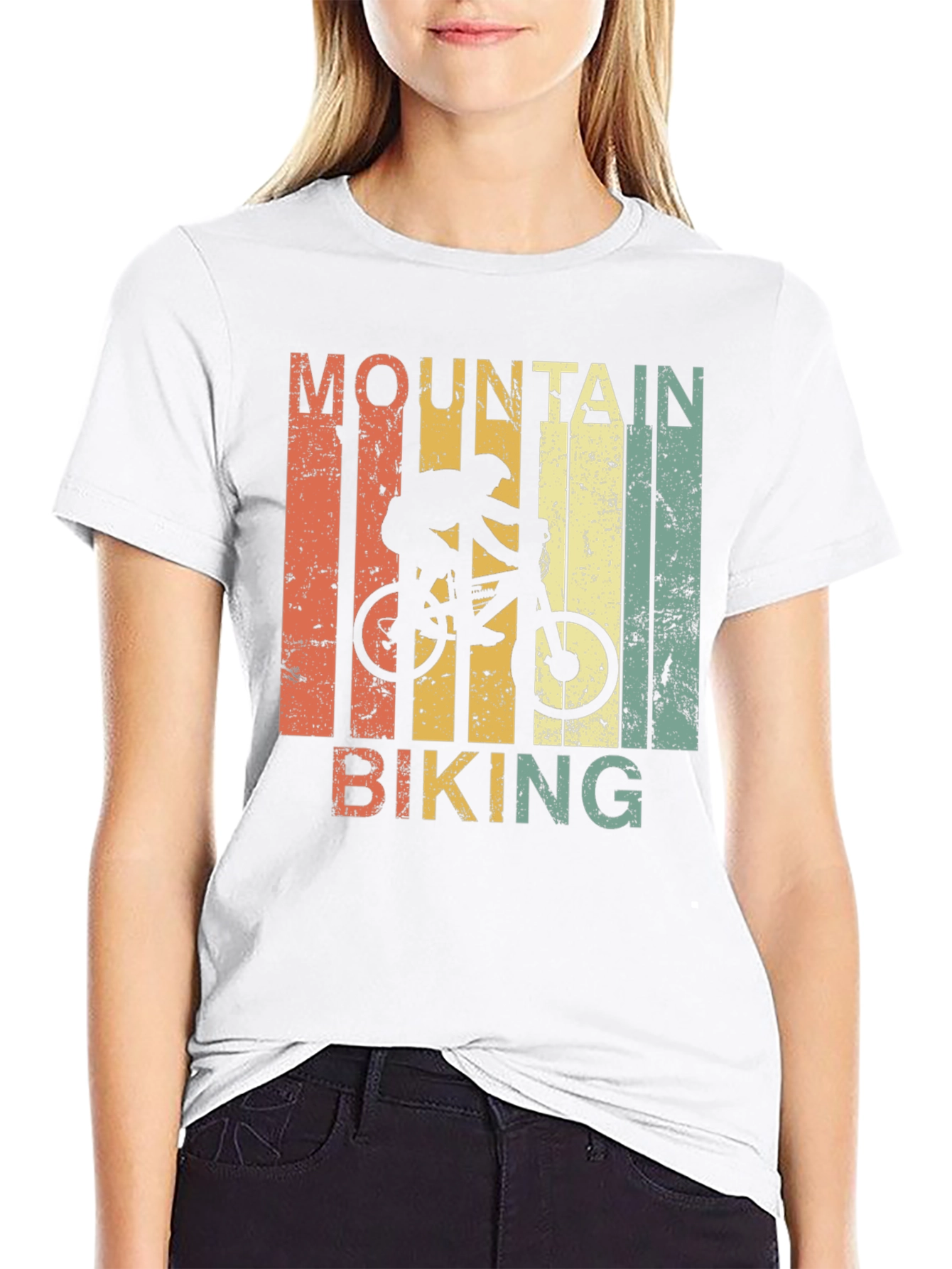 Mountain Biking Retro T-Shirt