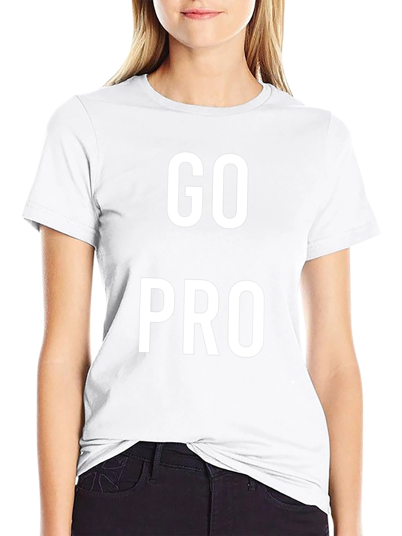 Go Pro Black Graphic Tee for Active Lifestyle