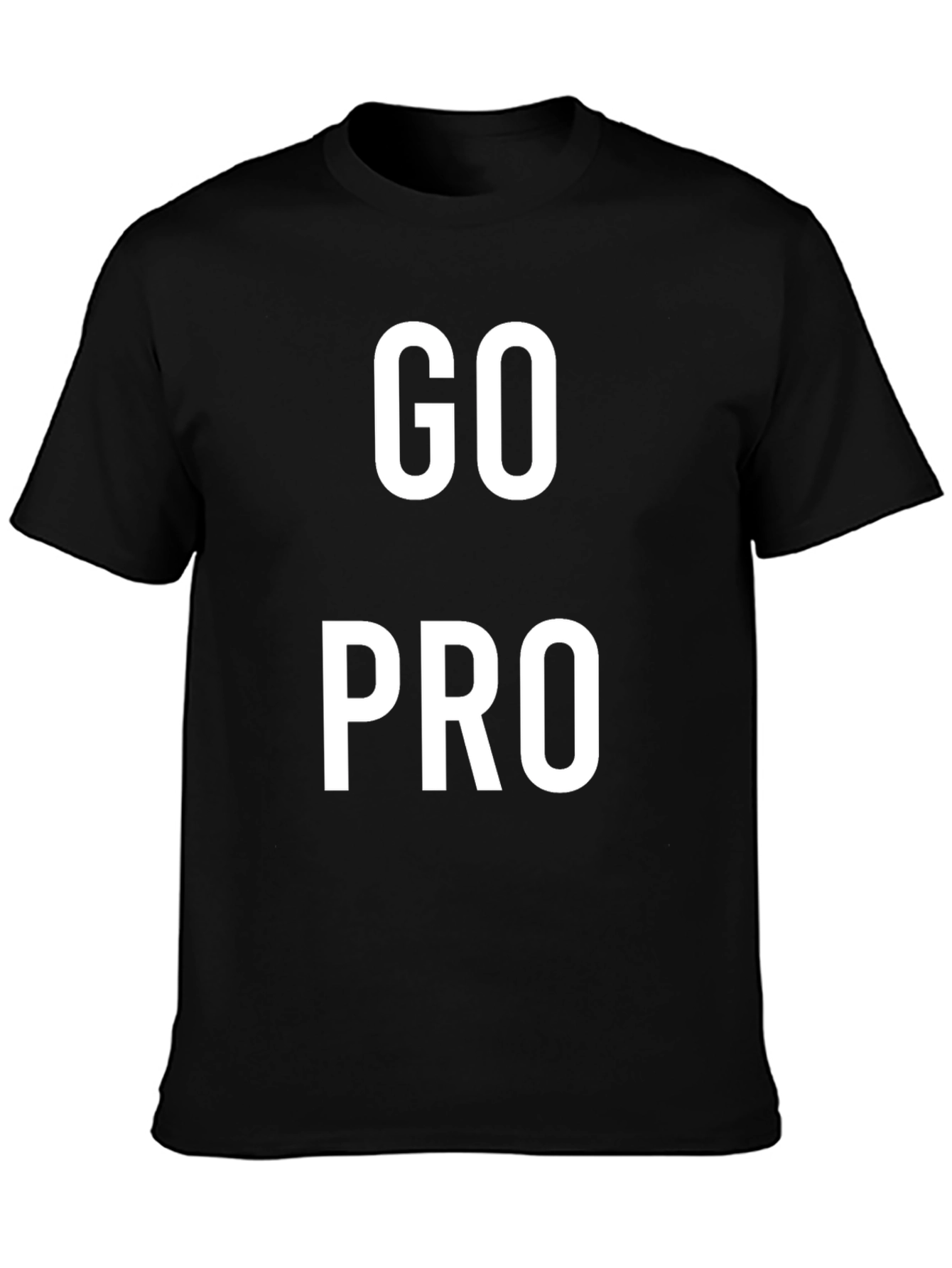 Go Pro Black Graphic Tee for Active Lifestyle