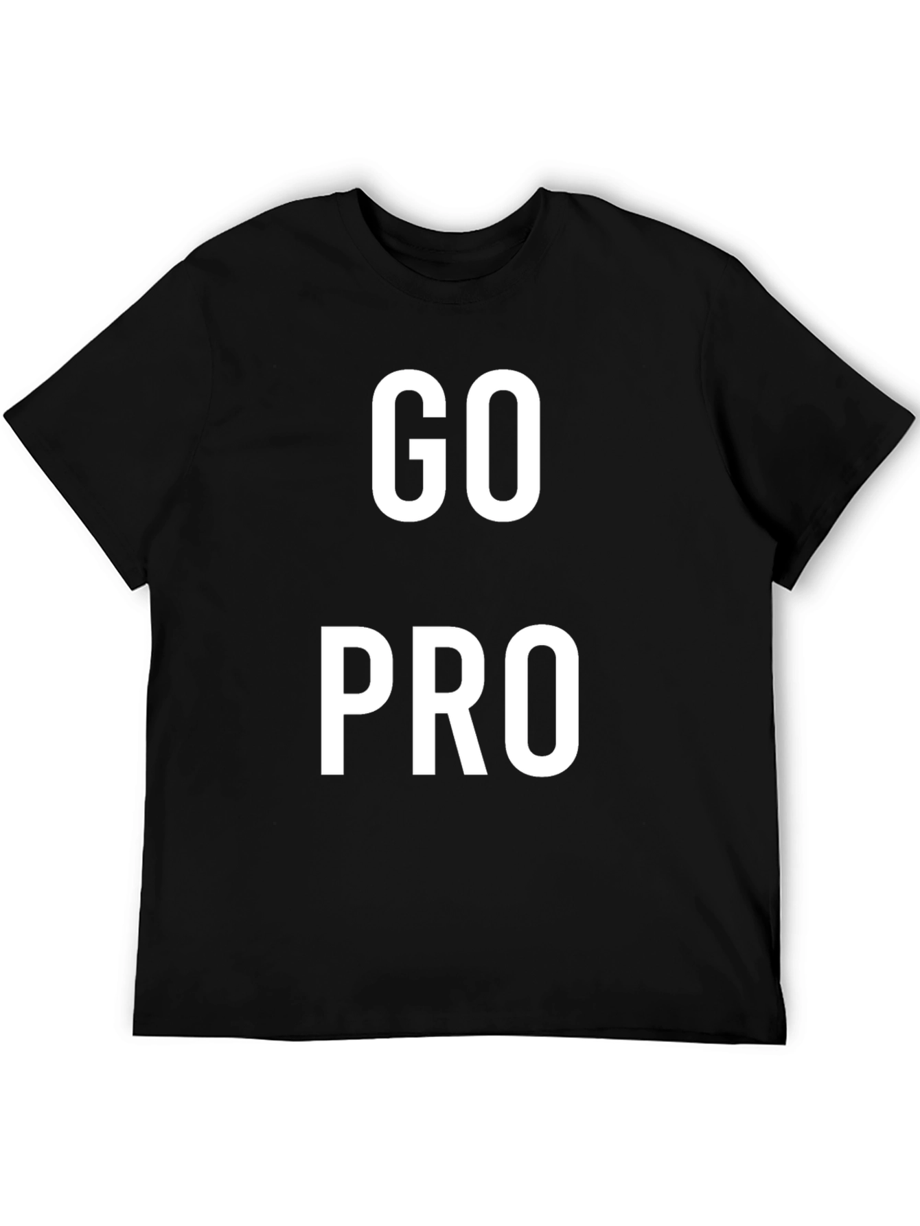 Go Pro Black Graphic Tee for Active Lifestyle