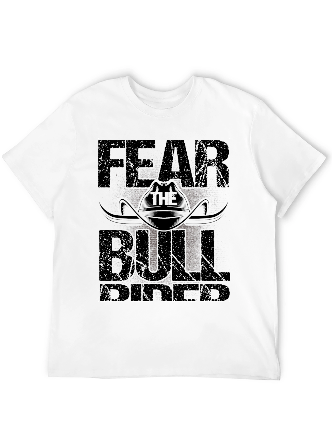 Fear the Bull Rider Black T-Shirt