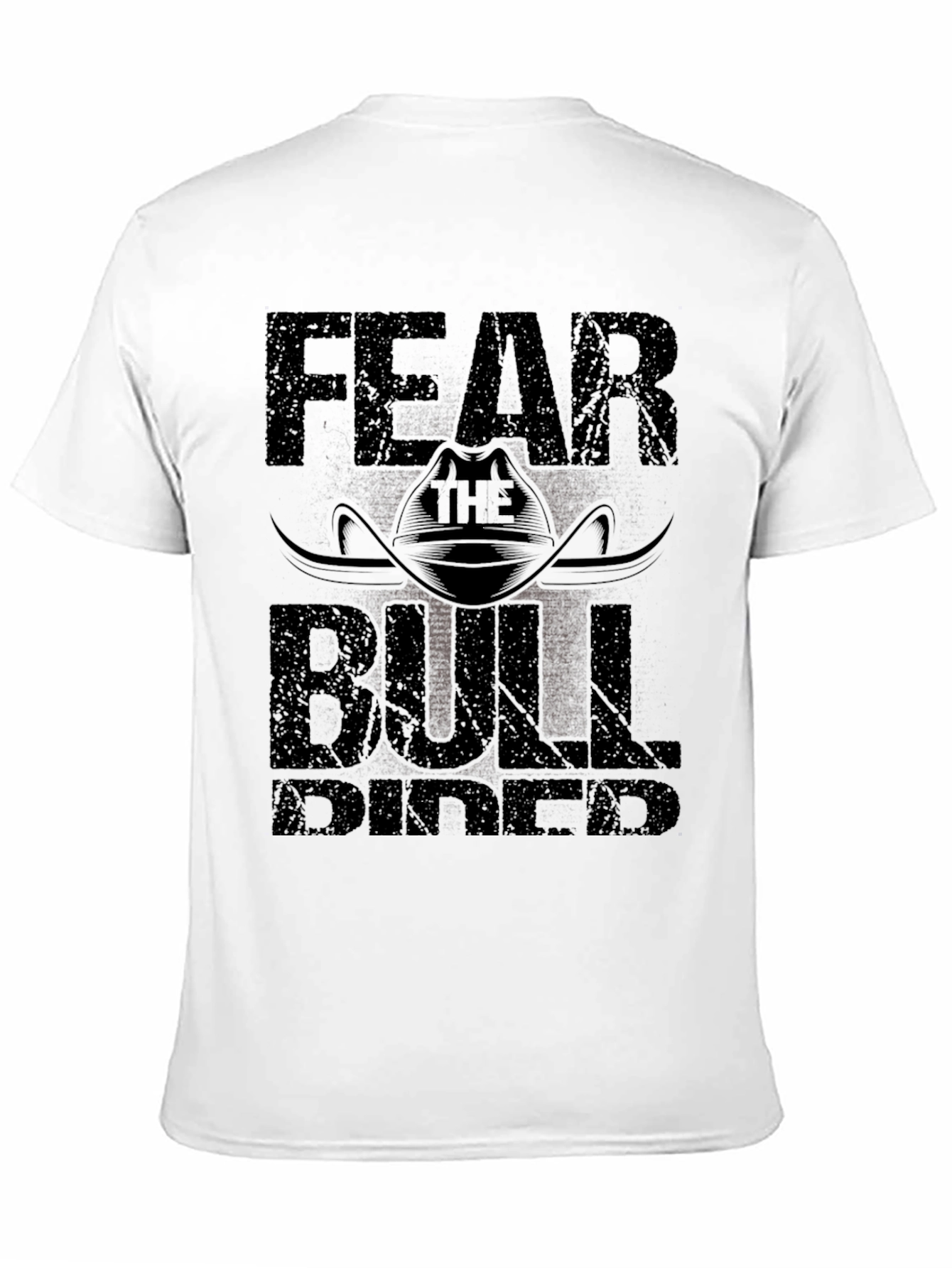 Fear the Bull Rider Black T-Shirt