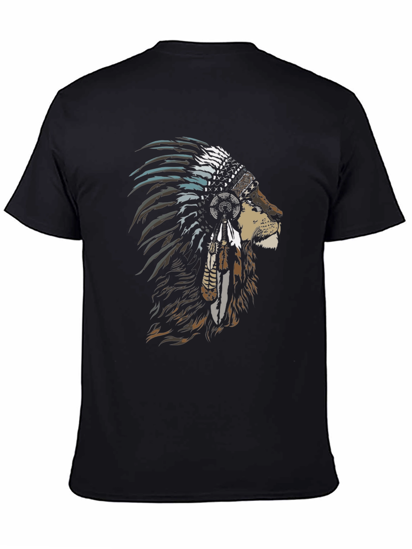 Lion Headdress Graphic Tee - Stylish & Unique