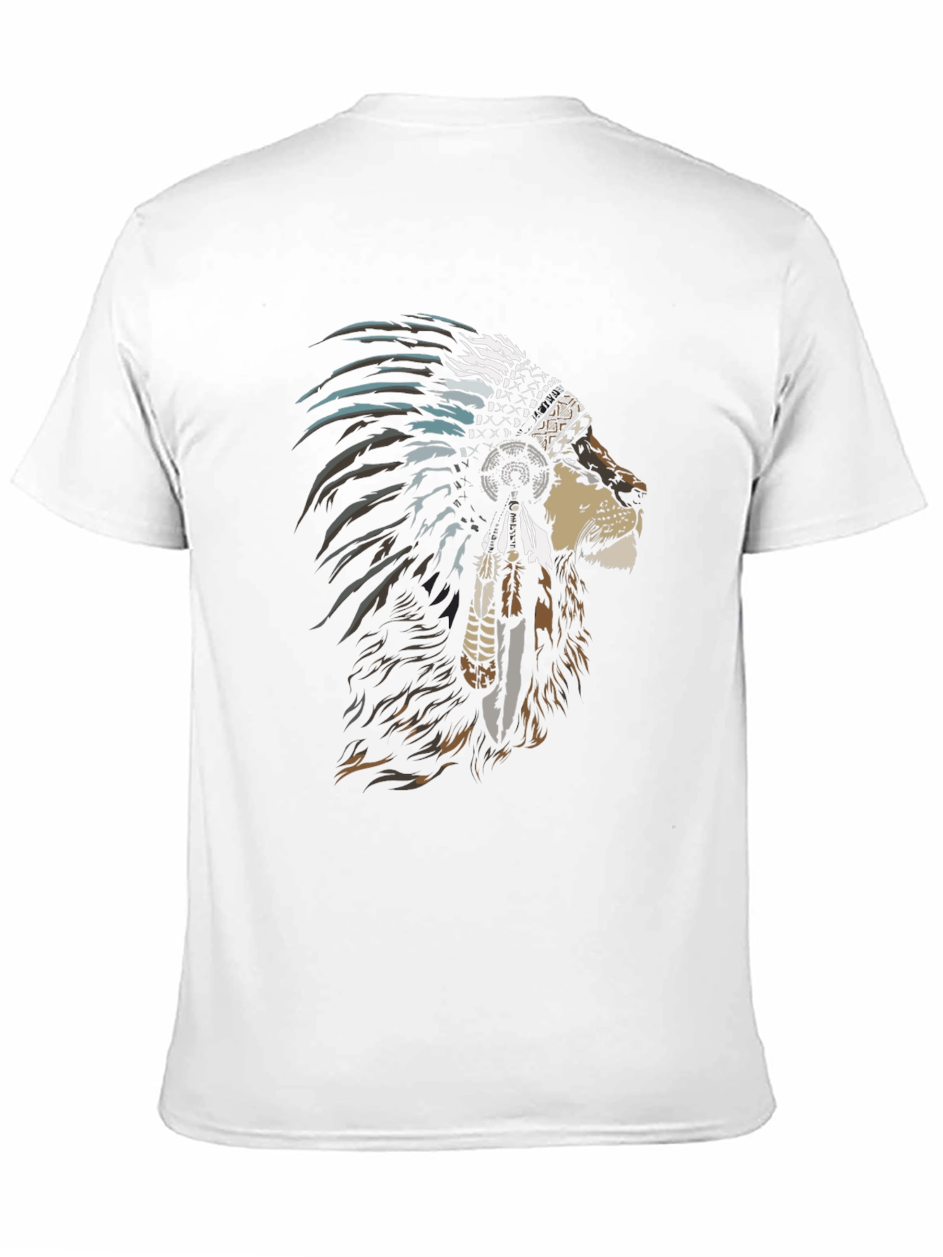 Lion Headdress Graphic Tee - Stylish & Unique