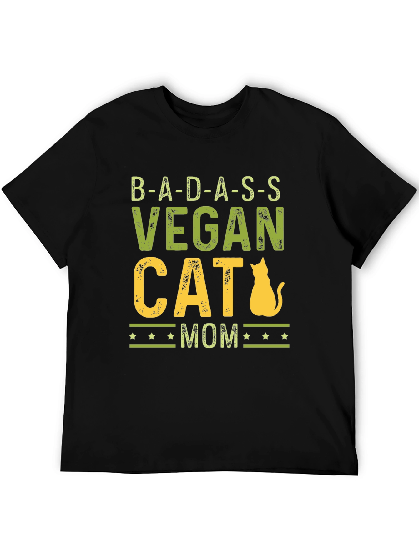 Badass Vegan Cat Mom Graphic Tee
