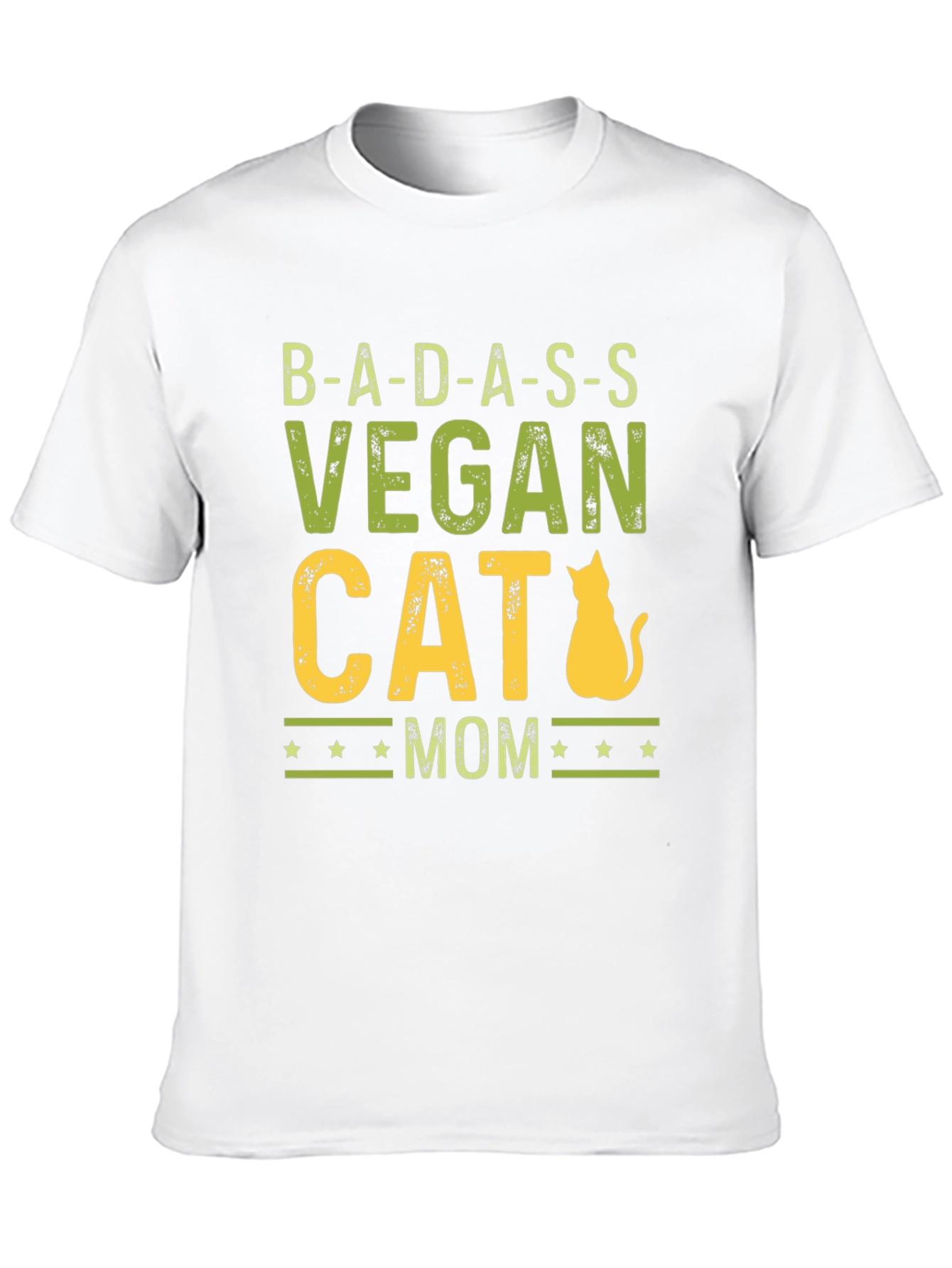 Badass Vegan Cat Mom Graphic Tee
