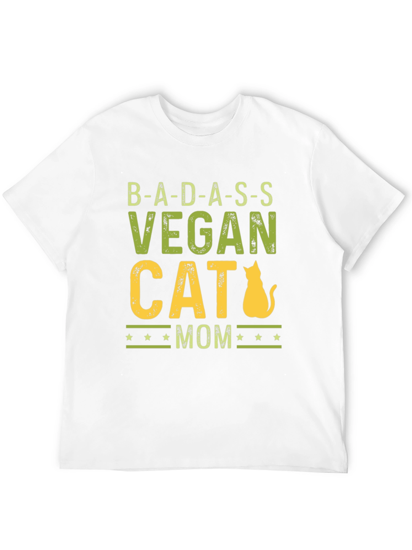 Badass Vegan Cat Mom Graphic Tee