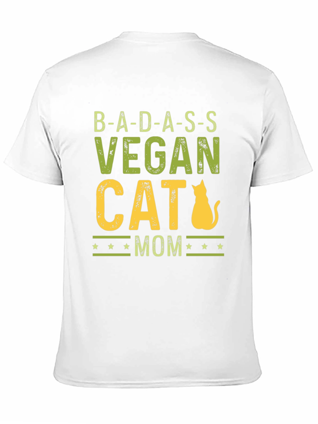 Badass Vegan Cat Mom Graphic Tee