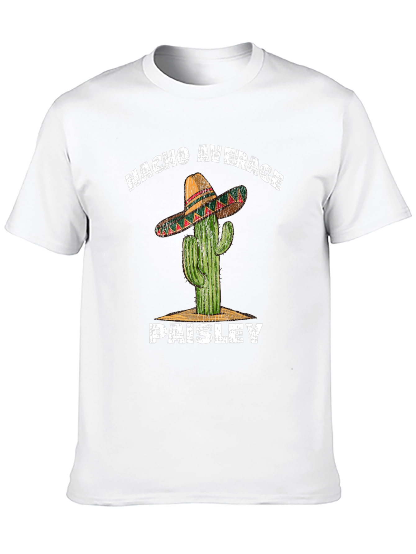 Nacho Average Paisley Cactus Graphic T-Shirt