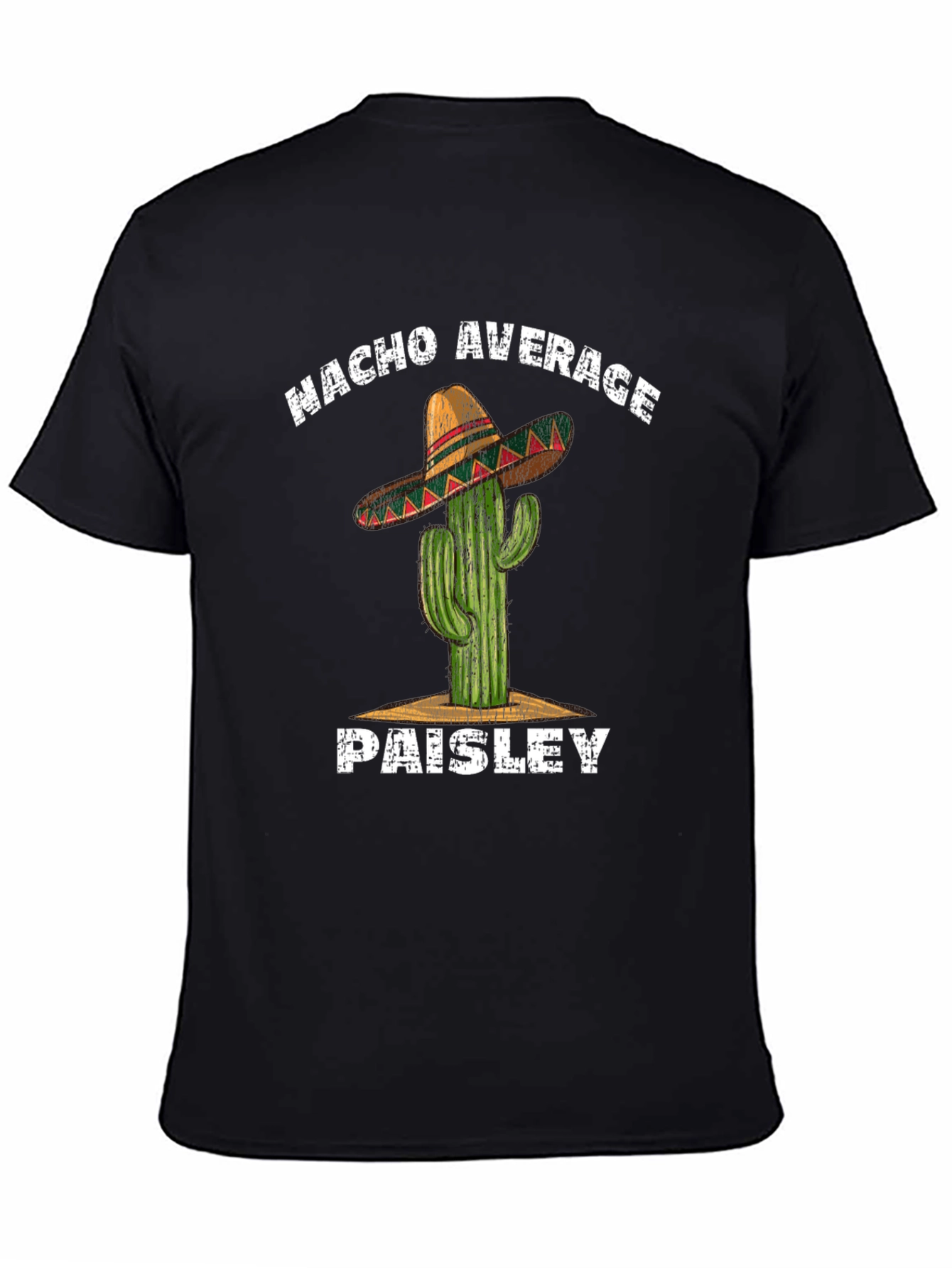 Nacho Average Paisley Cactus Graphic T-Shirt