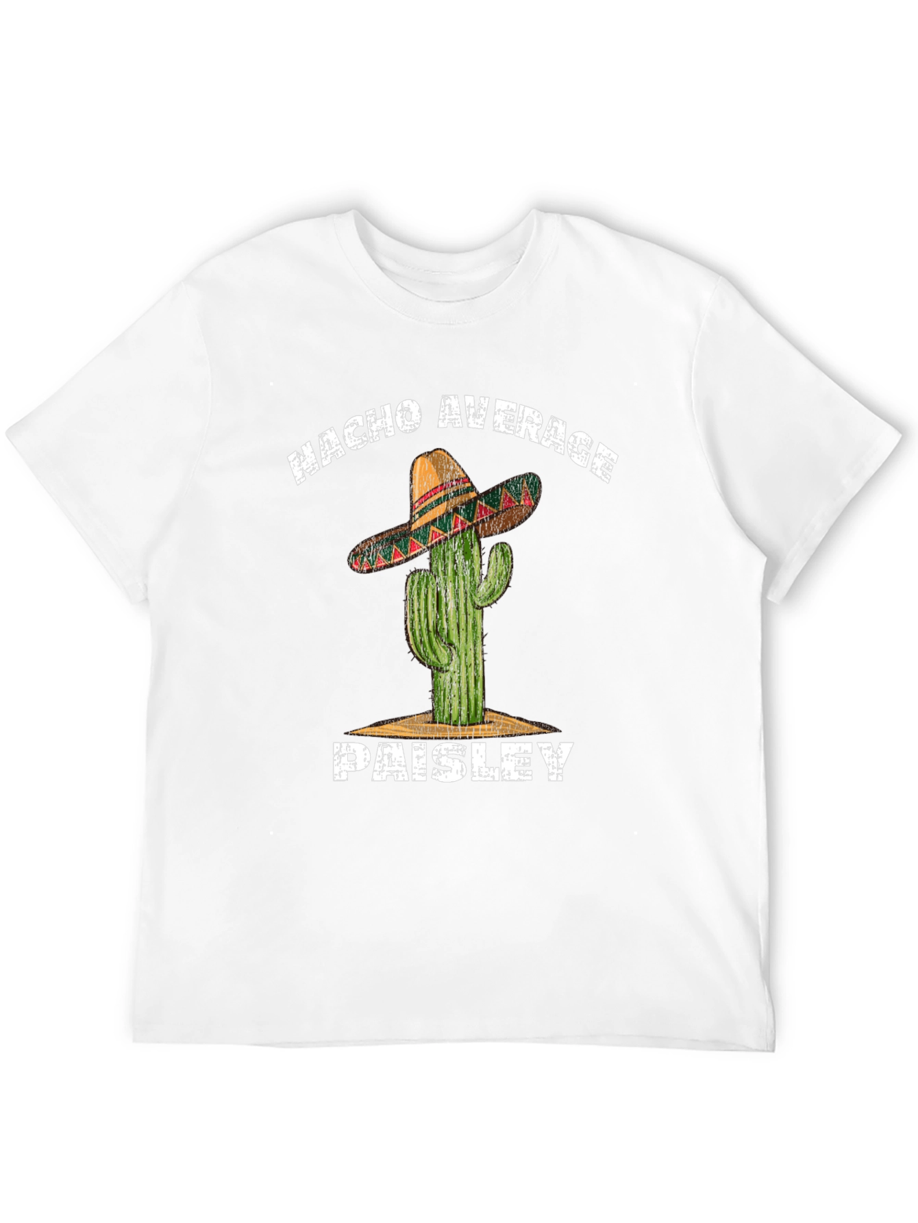 Nacho Average Paisley Cactus Graphic T-Shirt