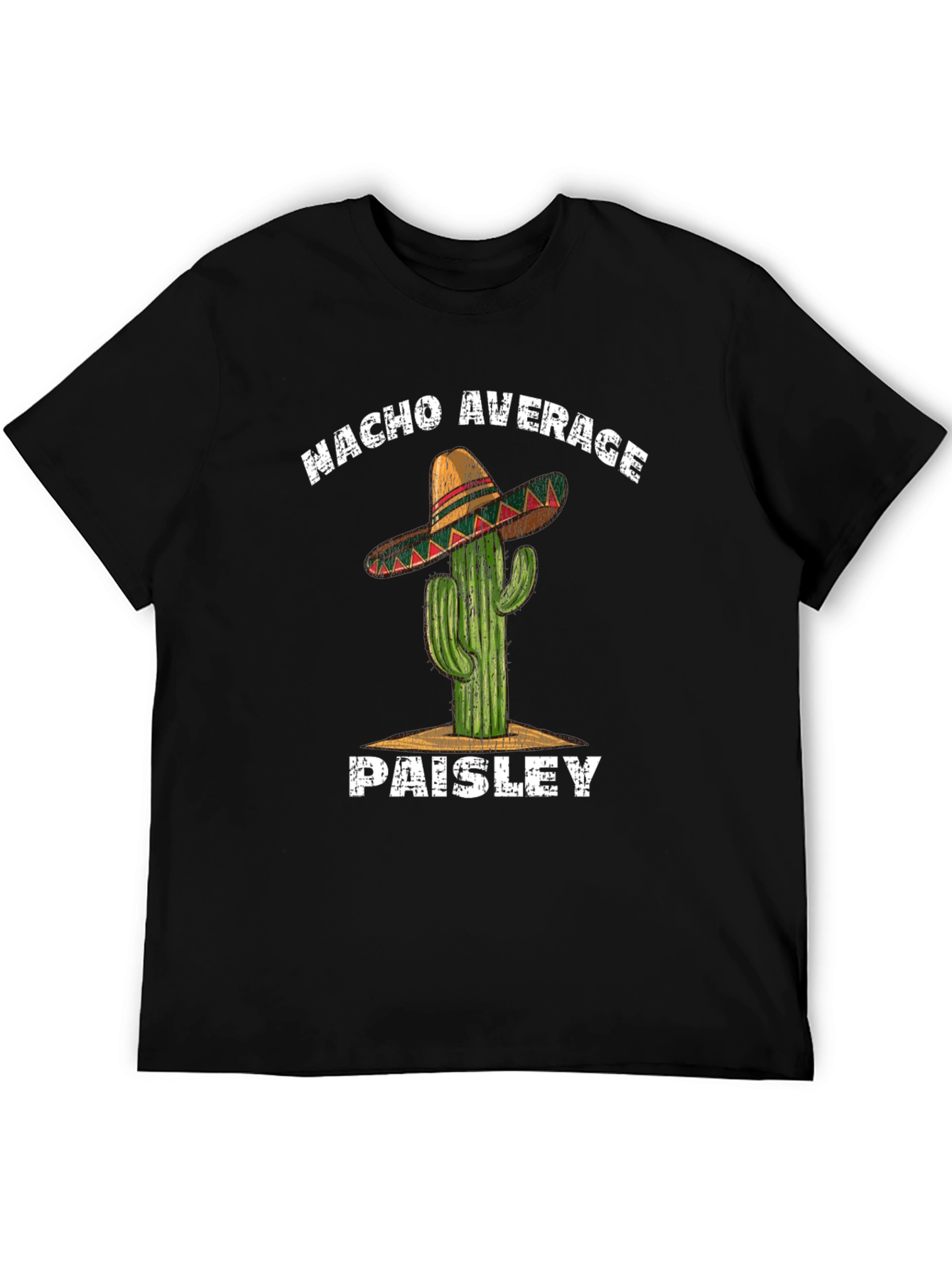 Nacho Average Paisley Cactus Graphic T-Shirt
