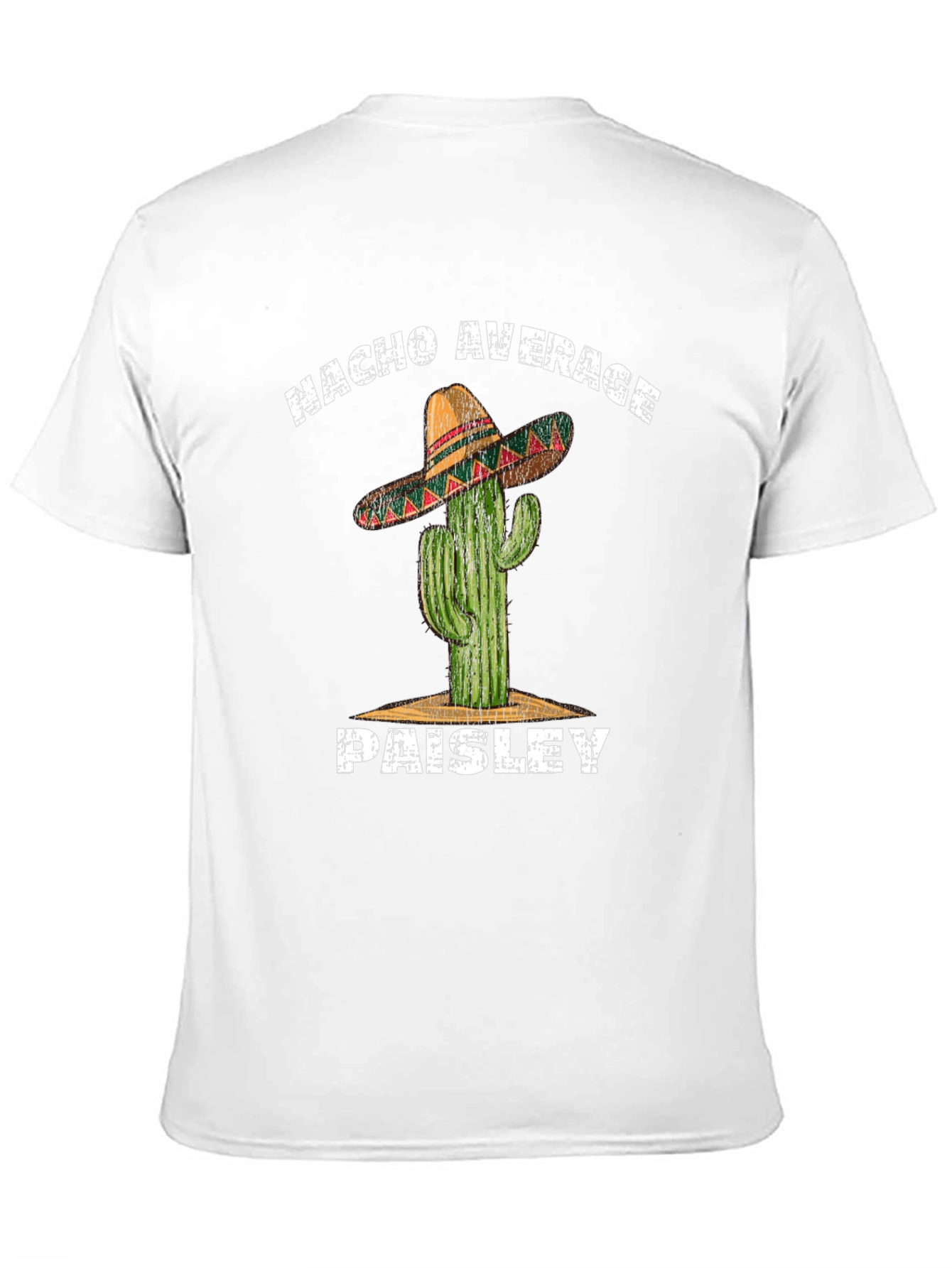Nacho Average Paisley Cactus Graphic T-Shirt