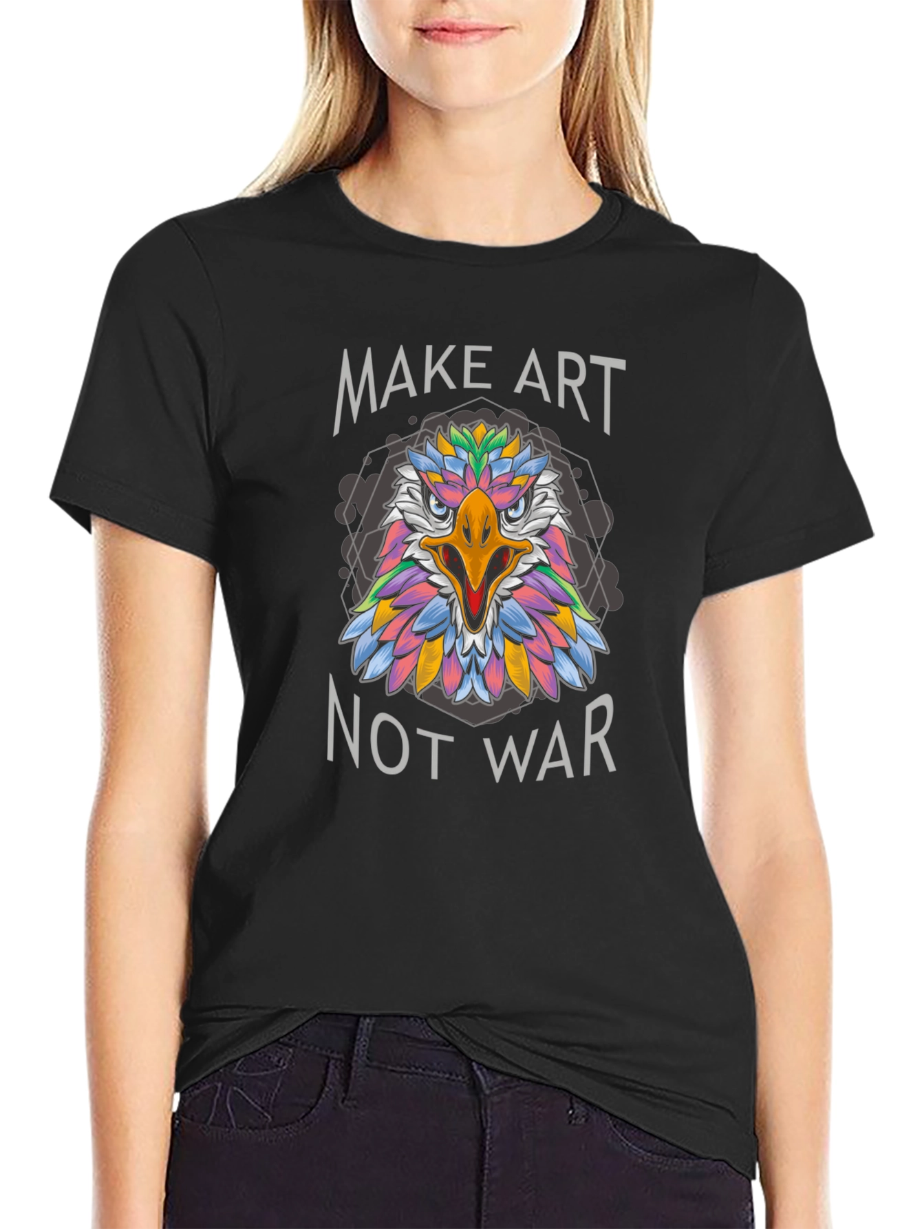Make Art Not War Graphic Tee