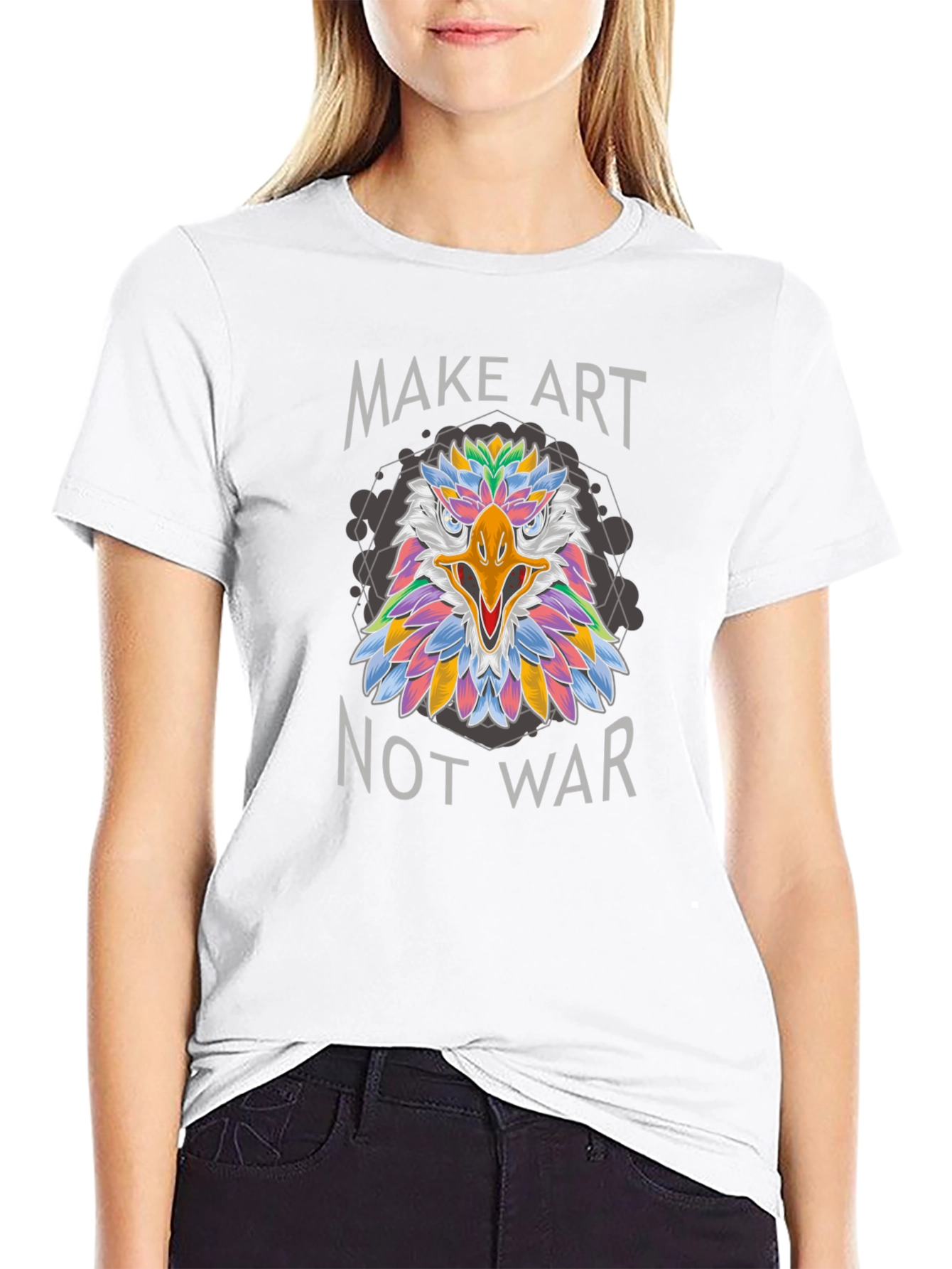 Make Art Not War Graphic Tee