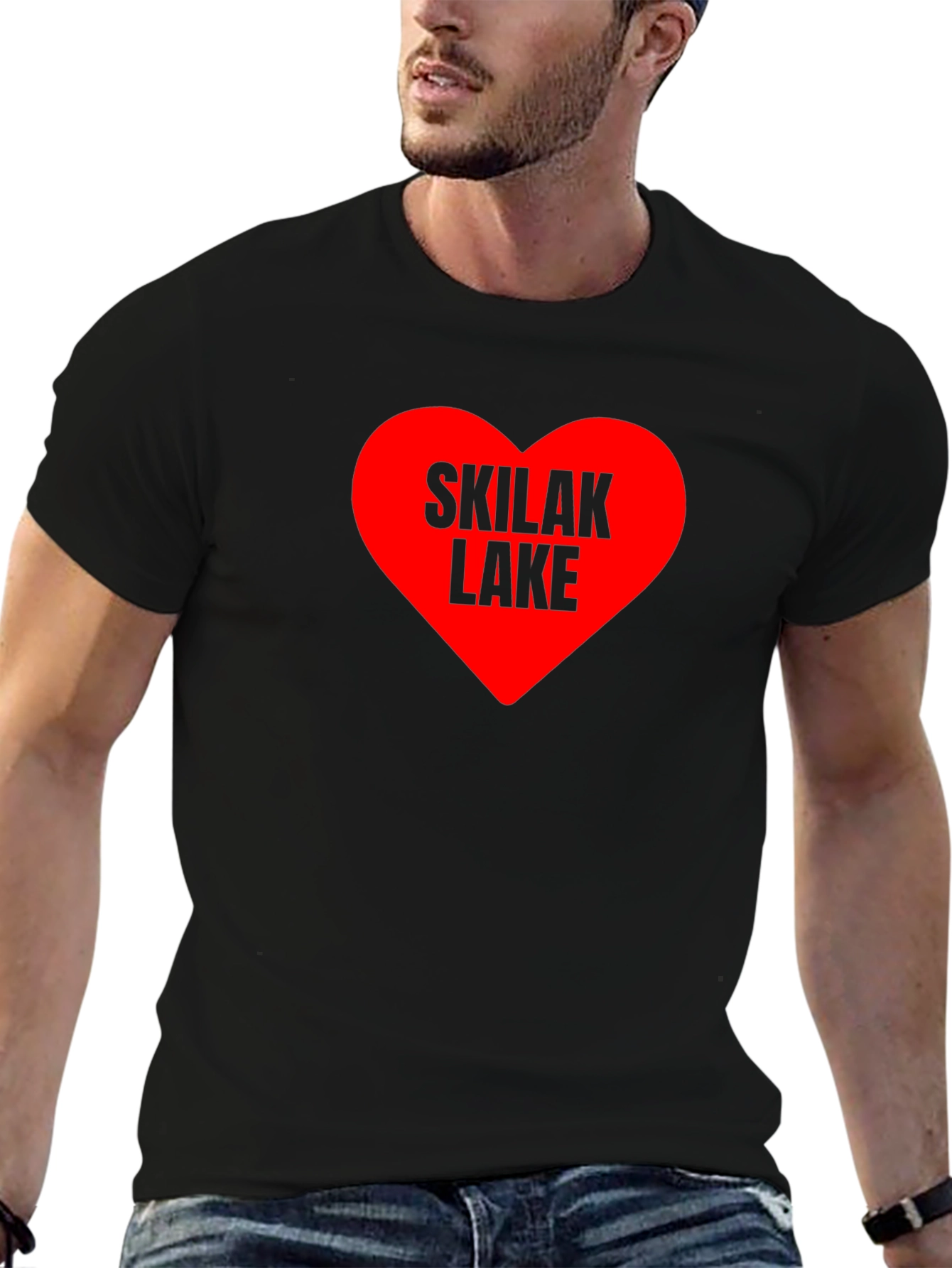 Skilak Lake Heart T-Shirt
